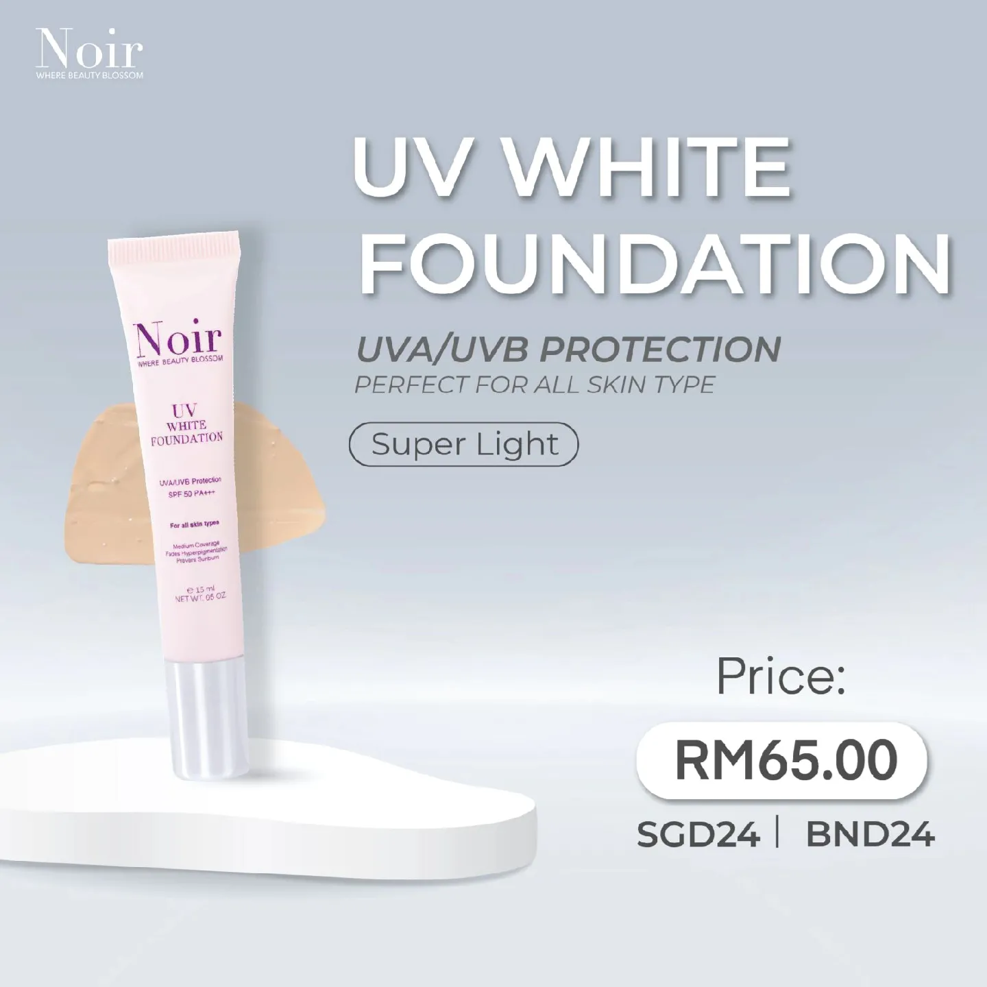 UV White Foundation (Light) - Noir