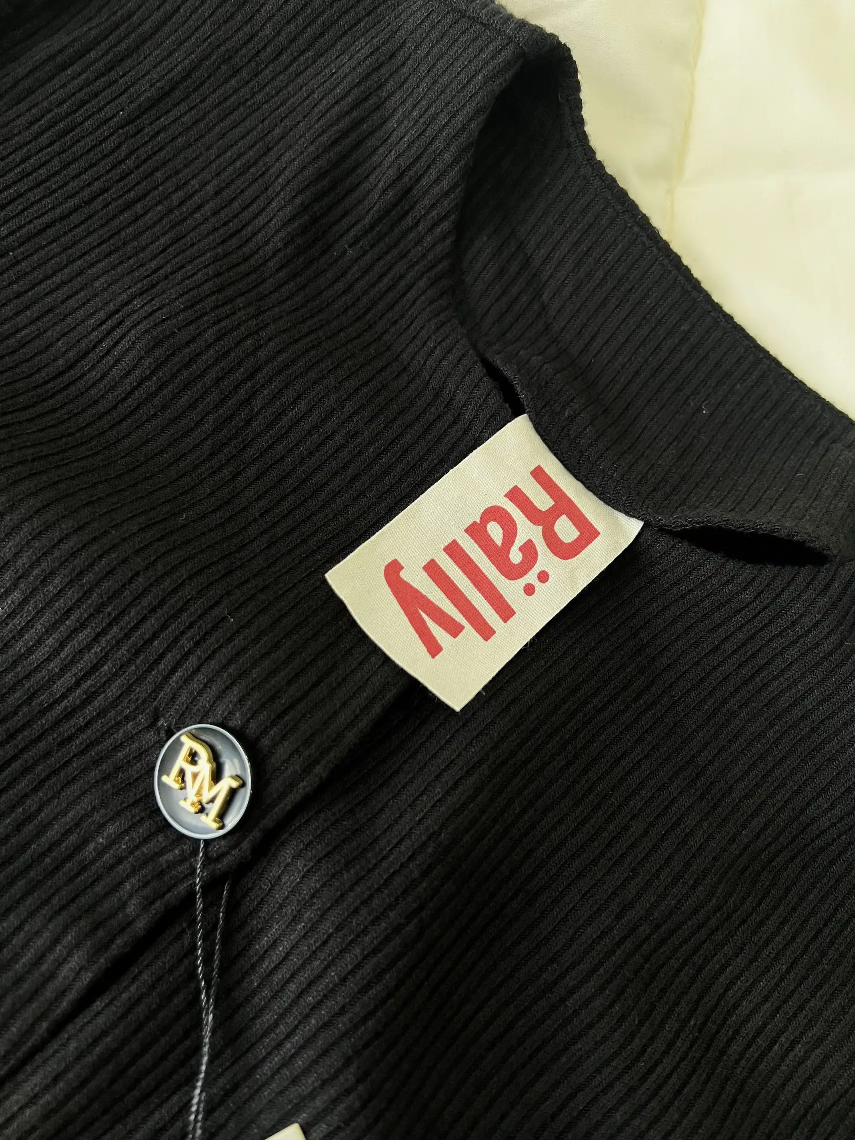 無印良品 Laboオーガニックコットン ジップカーディガン M 黒 MUJI