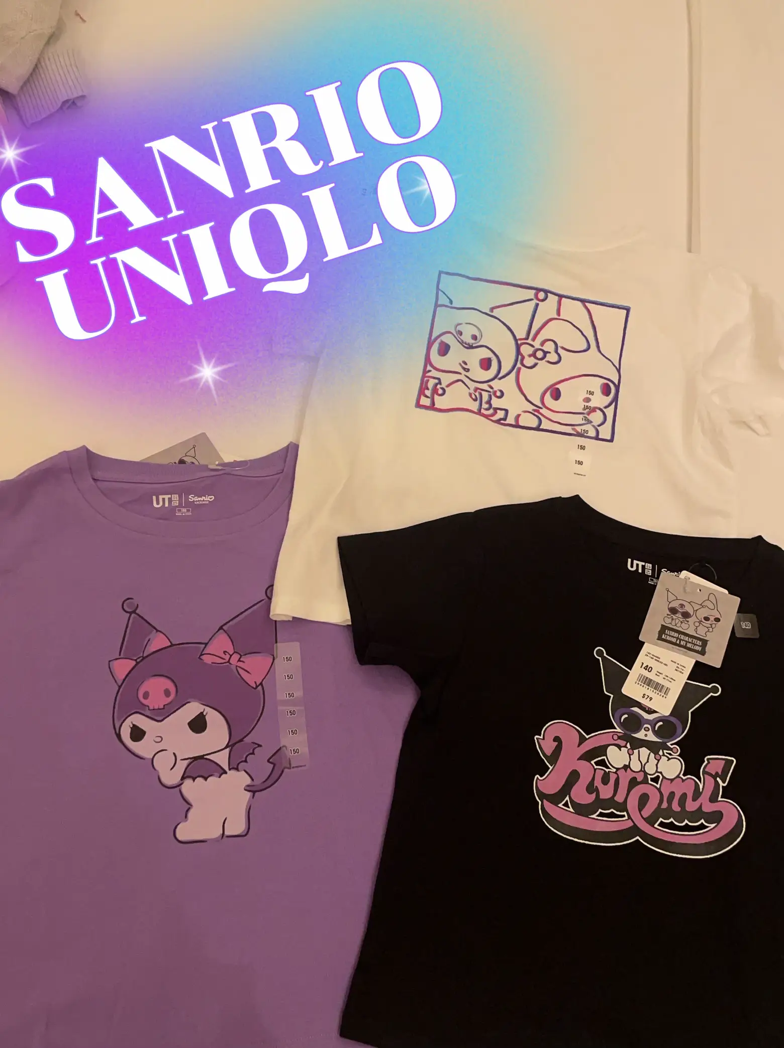 SANRIO X UNIQLO baby tee สุดน่ารัก 💖 แกลเลอรีที่โพสต์โดย ffairwayy