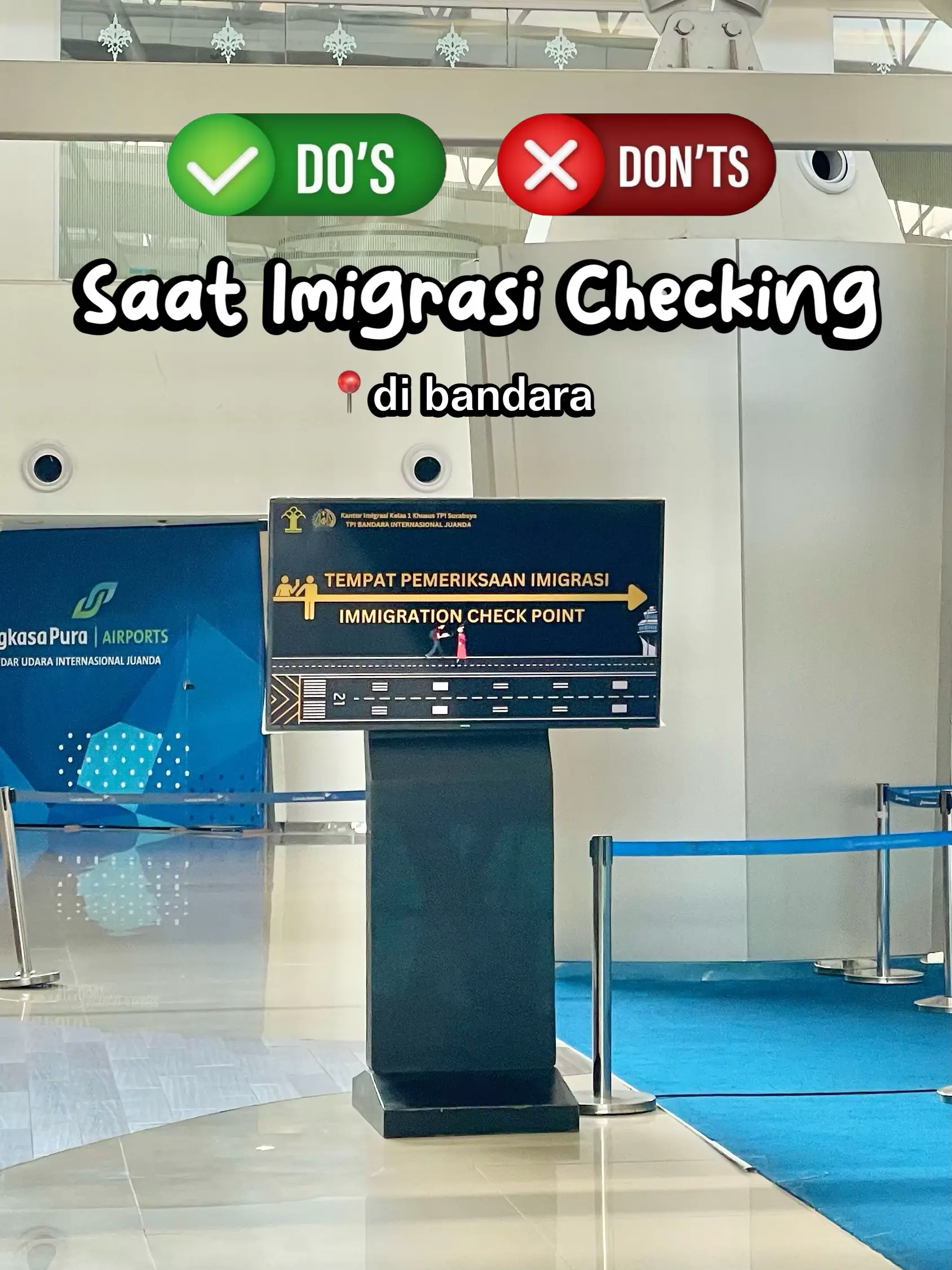 Do's & Don'ts saat Imigrasi Checking Bandara | Galeri diposting oleh ...