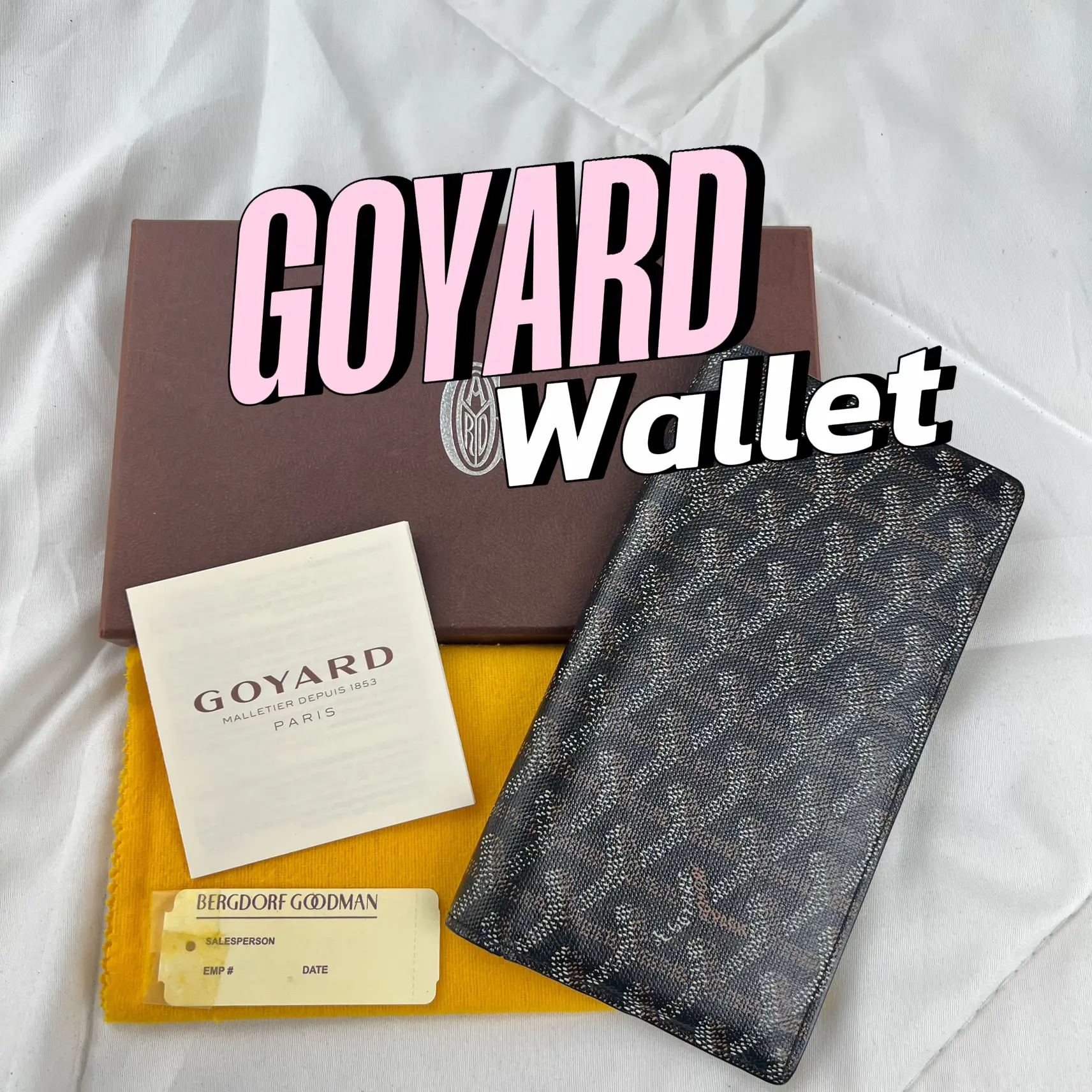 GOYARD Saint-Roch Wallet  Goyard monogram, Goyard, Fold wallet