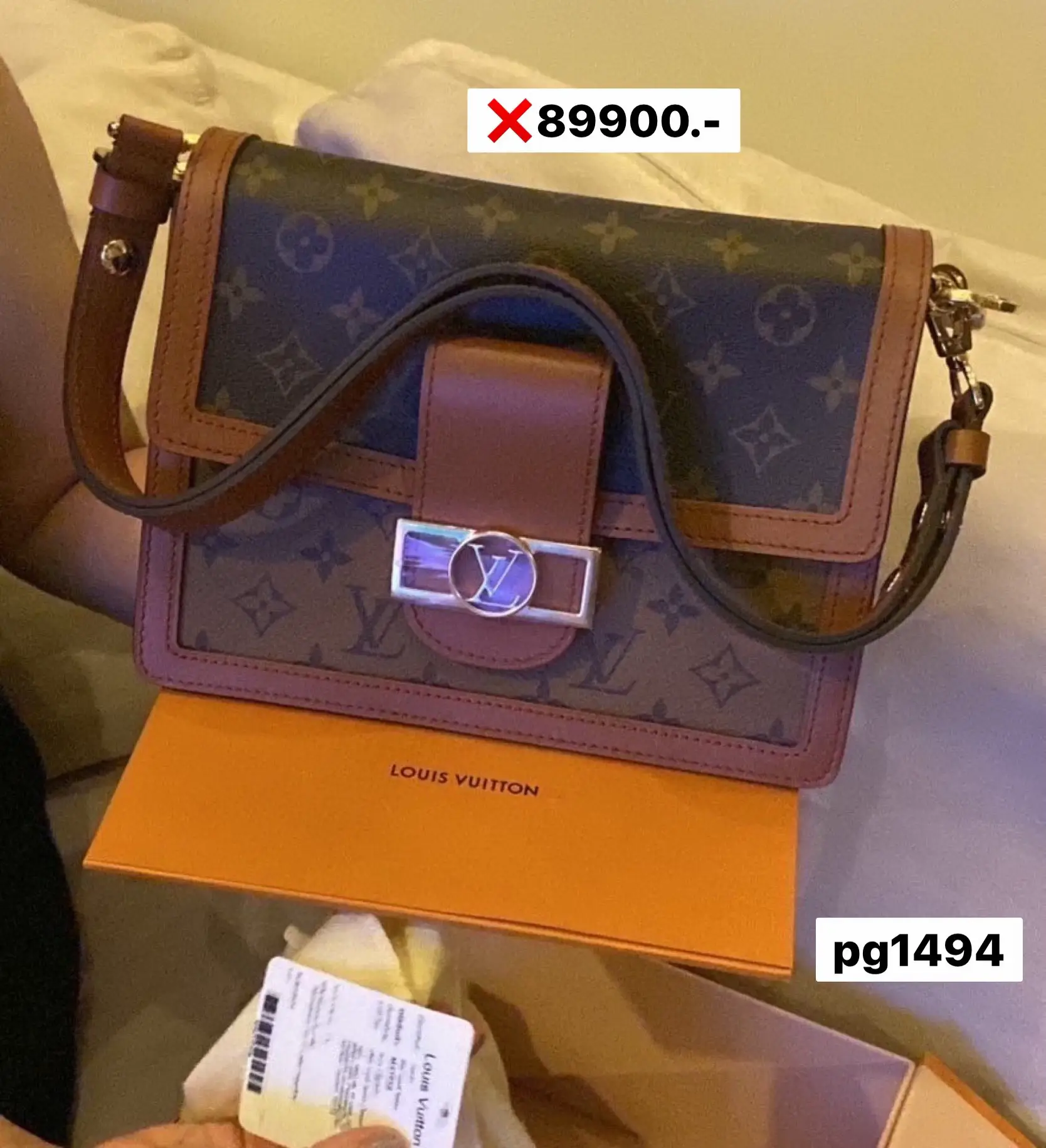 Louis Vuitton Dauphine MM hobo bag unboxing. 