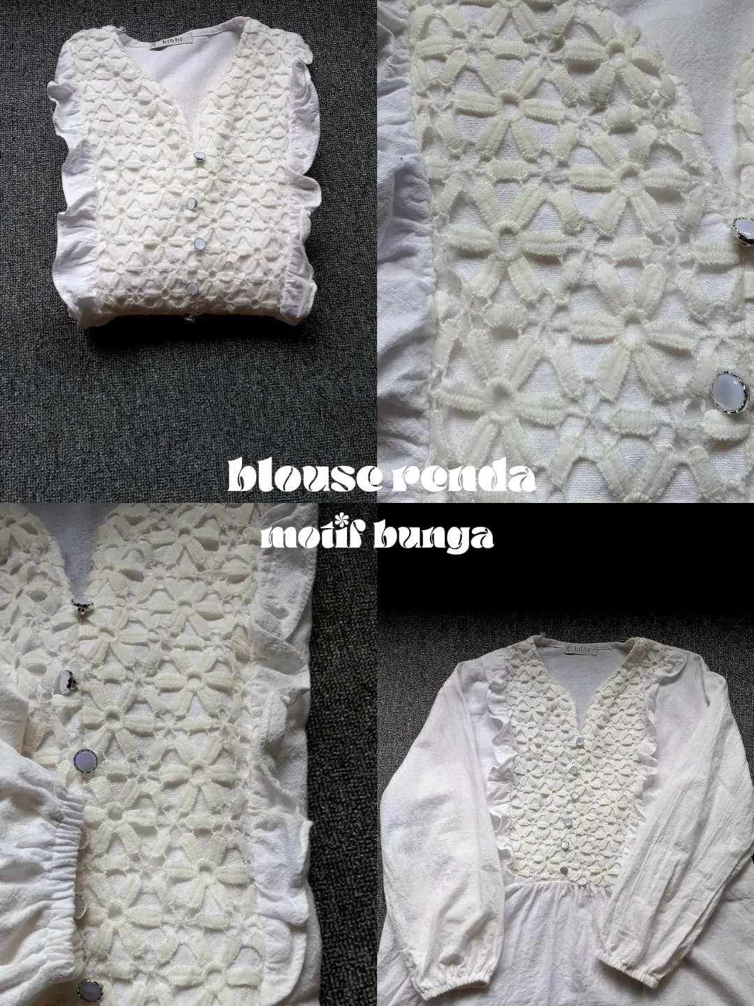 Rekomendasi blouse renda 🌸 | Galeri diposting oleh Mita Vianty | Lemon8