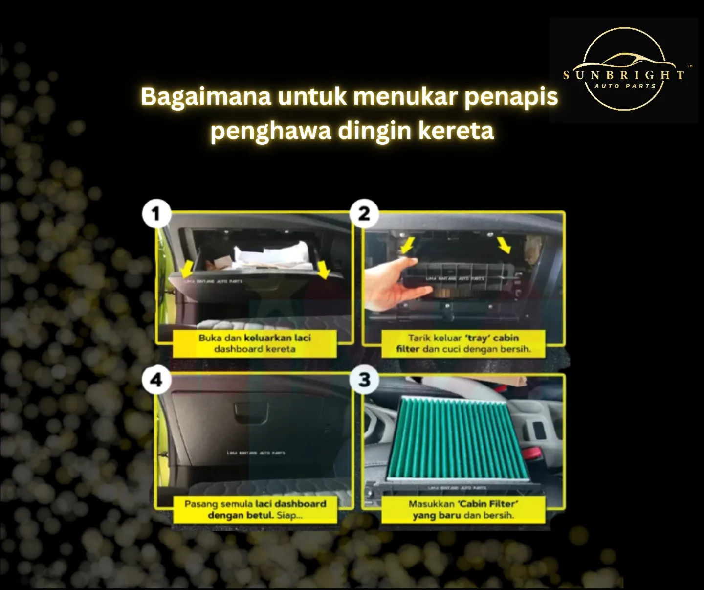 Langkah langkah mengganti air filter kereta แกลเลอรีที่โพสต์โดย