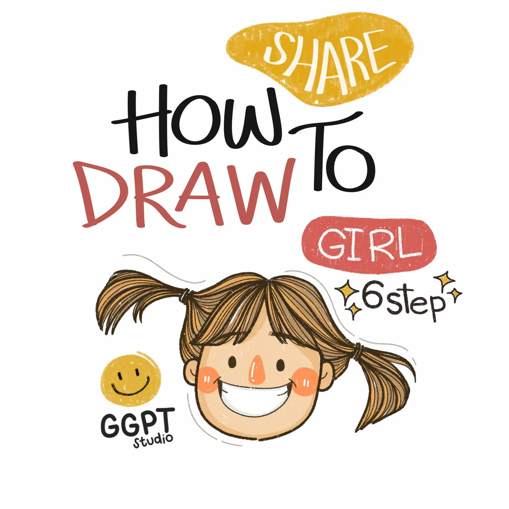 HOW TO DRAW - girl (6step) | แกลเลอรีที่โพสต์โดย Gukgik.pt | Lemon8