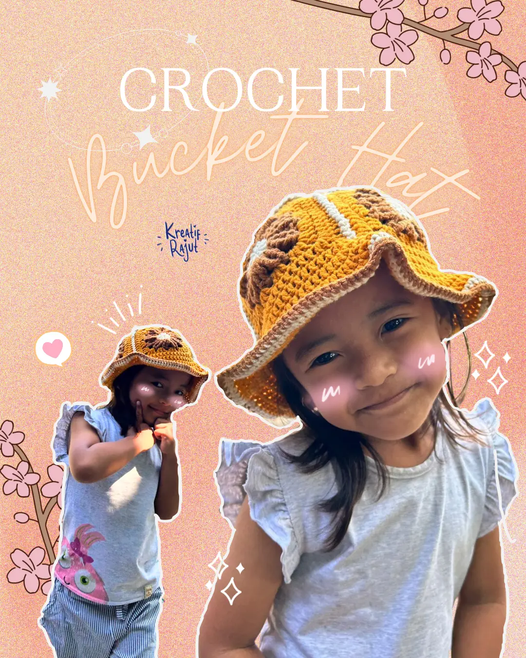 BUCKET HAT CROCHET FOR KIDS, Gallery posted by Ice Ramayani