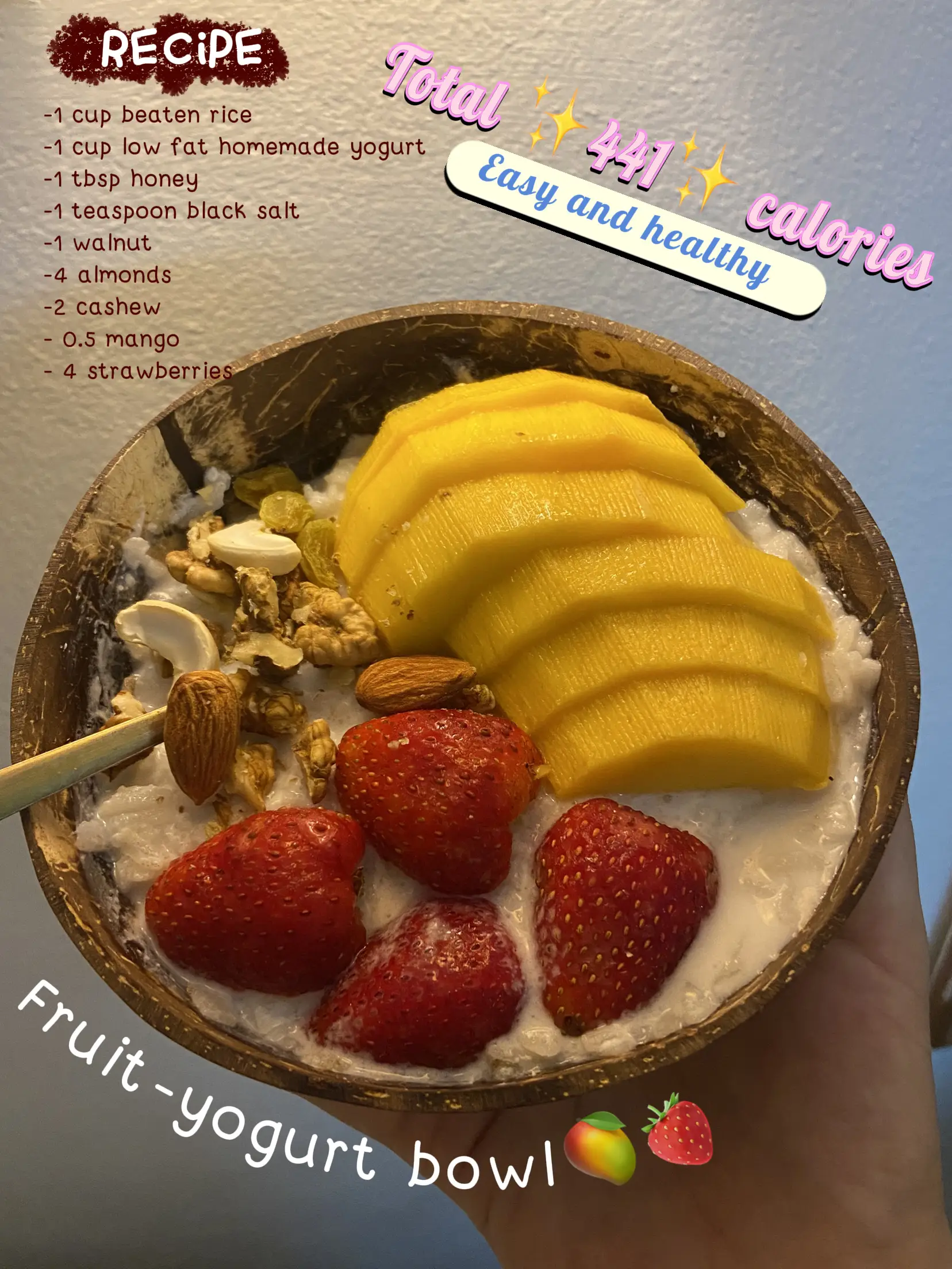 Fruityogurt bowl🥭🍓 แกลเลอรีที่โพสต์โดย Briiiii🪬🪷 Lemon8