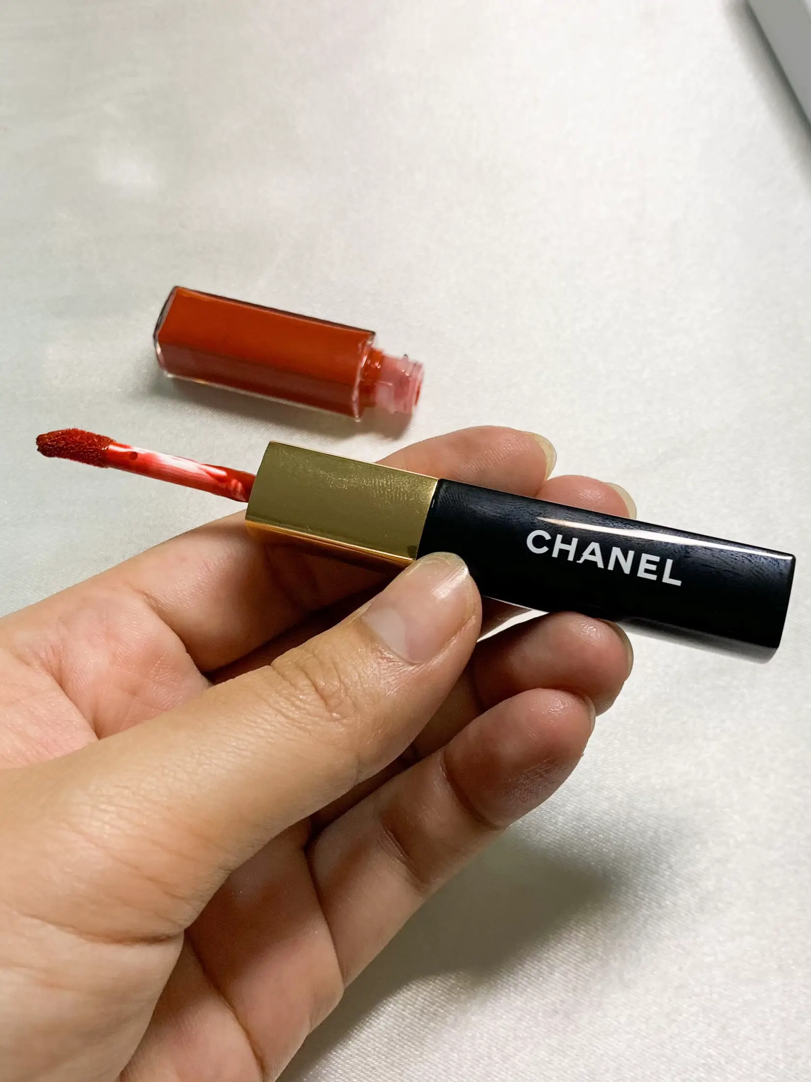 Le Rouge Duo Ultra Tenue Ultra Wear Liquid Lip Colour - 49 Ever Red by  Chanel for Women - 0.26 oz Li