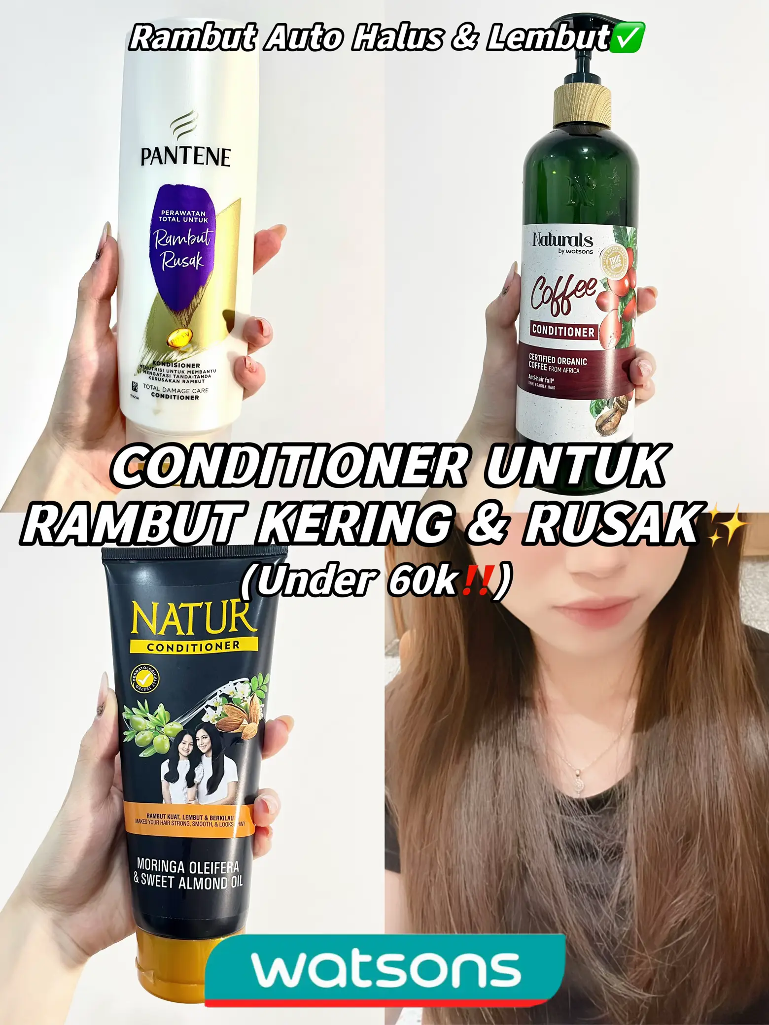Conditioner Untuk Rambut Kering & Ramah Dikantong แกลเลอรีที่โพสต์โดย