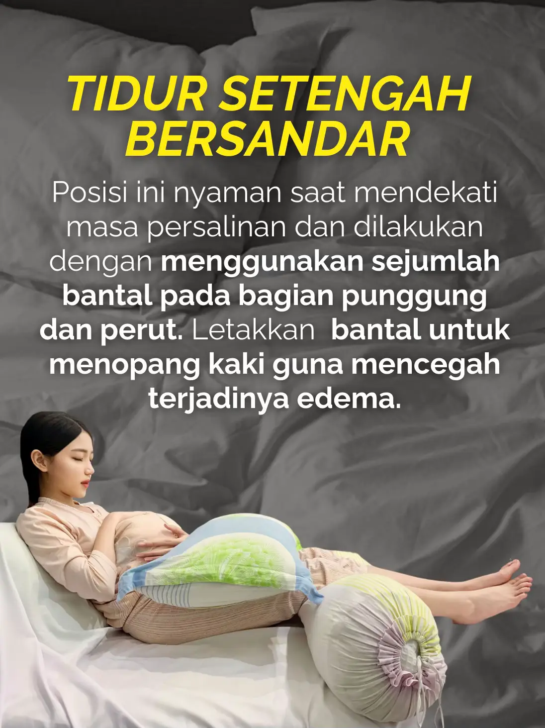 5 POSISI TIDUR SAAT HAMIL YANG DIANJURKAN!🤰 | Gallery posted by Charmine🤍  | Lemon8