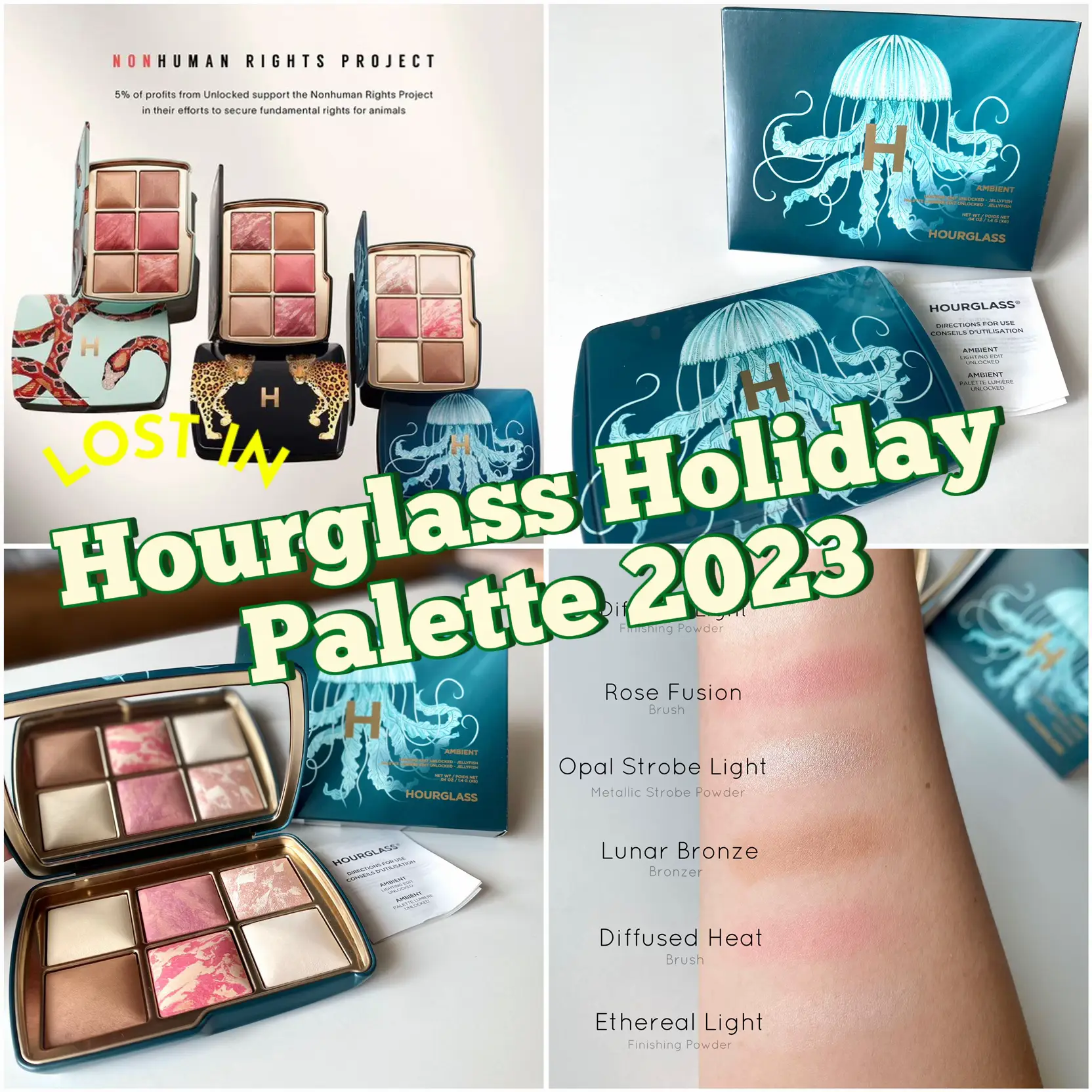 Hourglass Holiday Palette 2023 แกลเลอรีที่โพสต์โดย Phezswi Lemon8