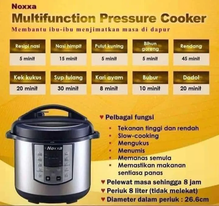 Amway noxxa discount pressure cooker price