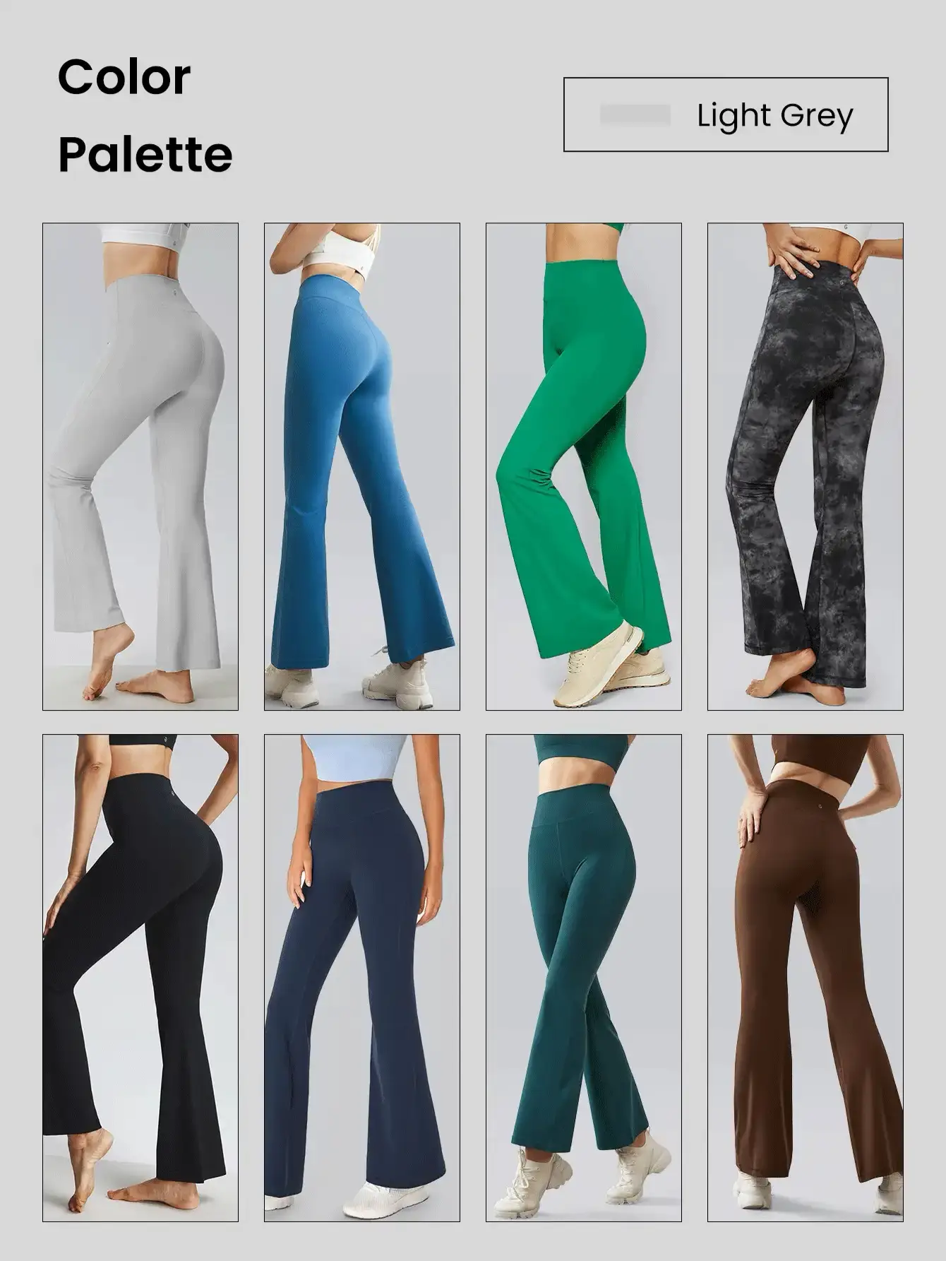  2024 V Waist Flare Leggings for Women Tummy Control Wide Leg  Yoga Pants with Pockets Butt Lifting Flare Leggings Tummy Control Wide Leg  Flared Yoga Pants Comfort Slim Home Party Daily