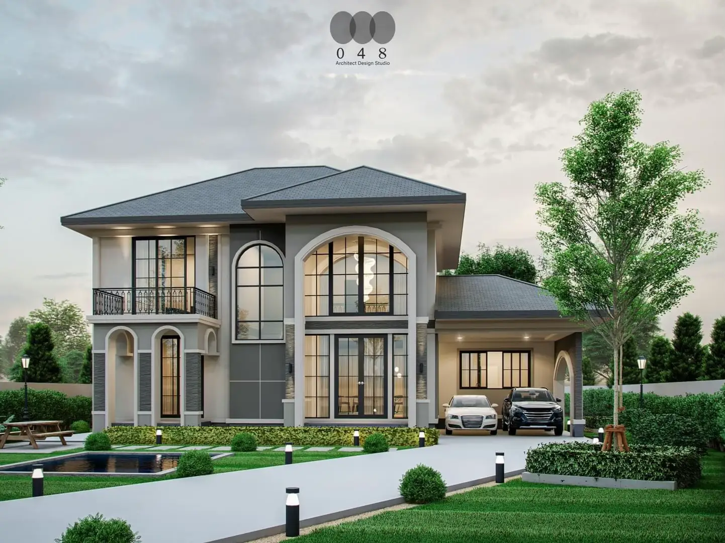 ออกแบบบ้าน Modern-Classic style | แกลเลอรีที่โพสต์โดย 048 Architect ...