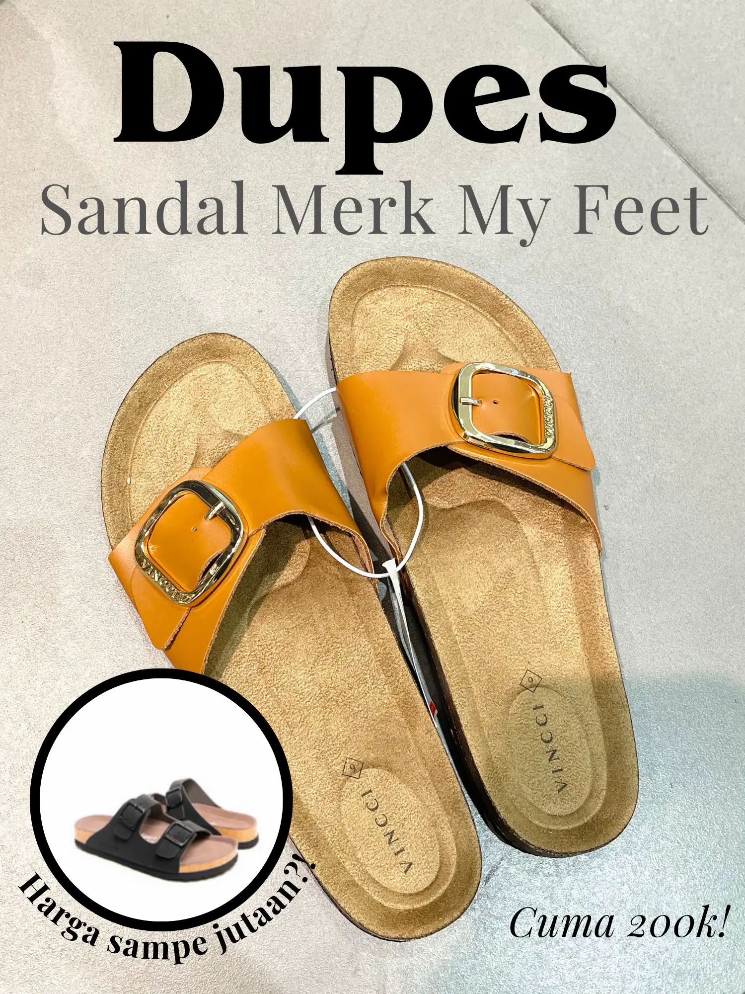 Sandal mirip sale birkenstock