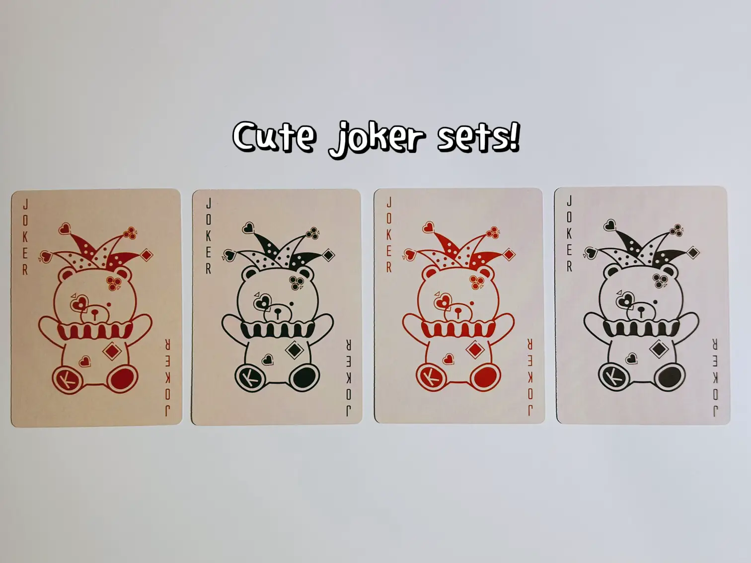 I got cute KOI BB Bear Poker Cards for free!!'s images(4)