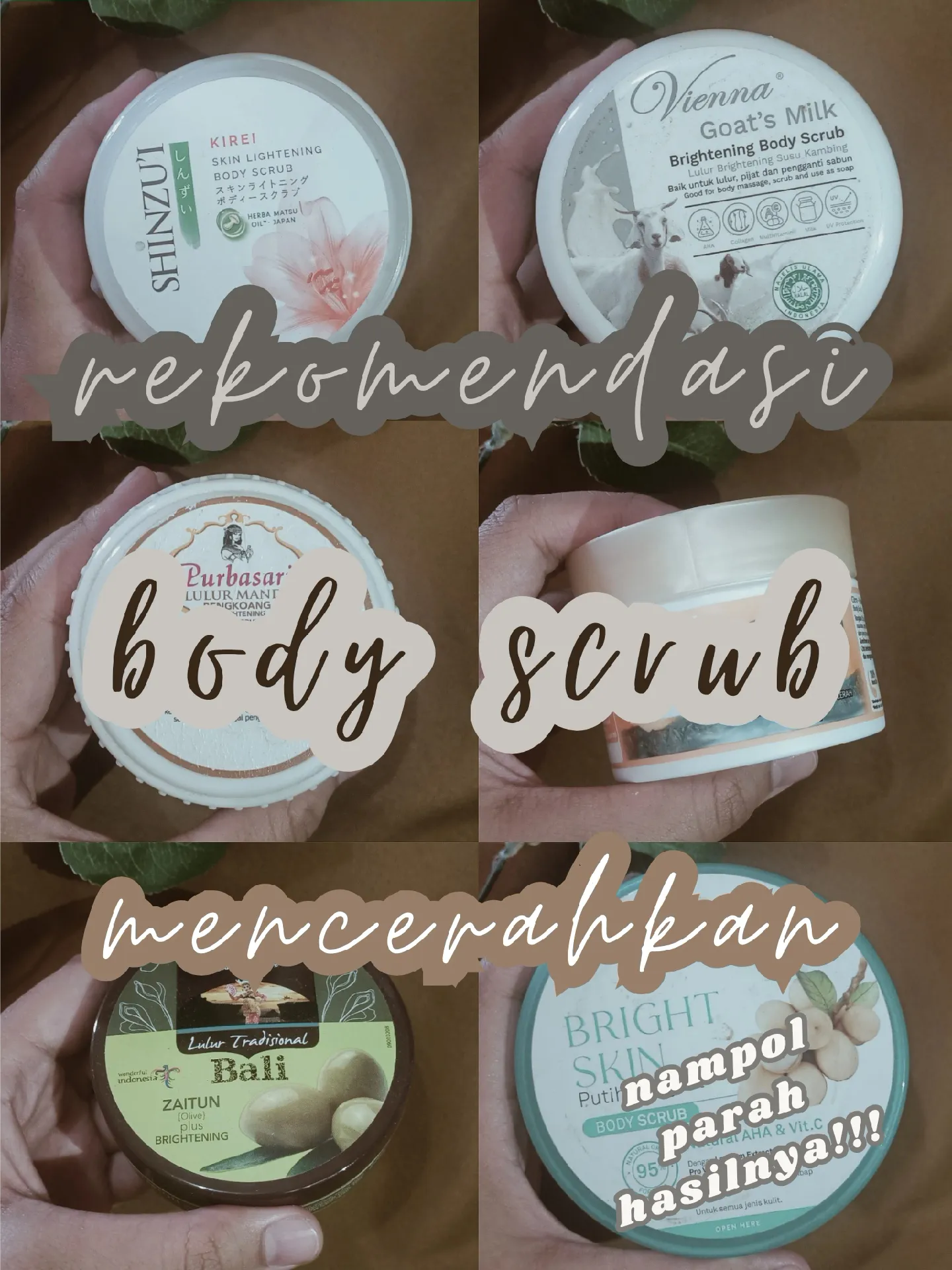 rekomendasi body scrub yang ampuh mencerahkan 🤍 Galeri diposting oleh