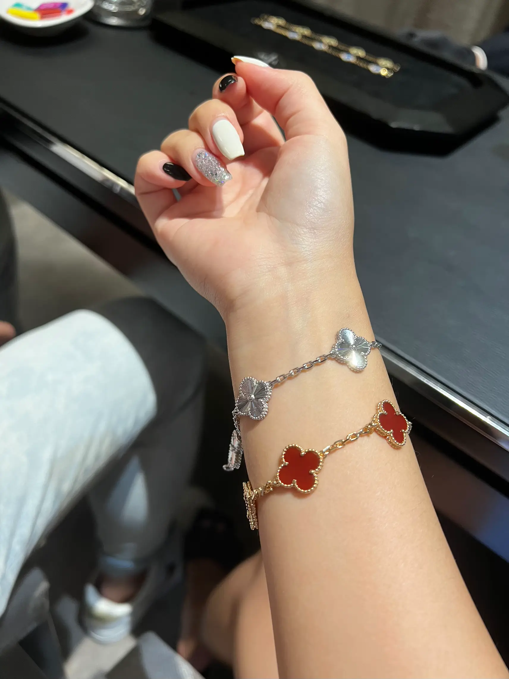 jafirst_style on X: #JaPhachara Style Ja is wearing this LV Instict  bracelet for #FEEDYCAPITALxJaFirst This bracelet is a classic piece from LV  with the LV initial charm and monogram flower charm Cr: @/