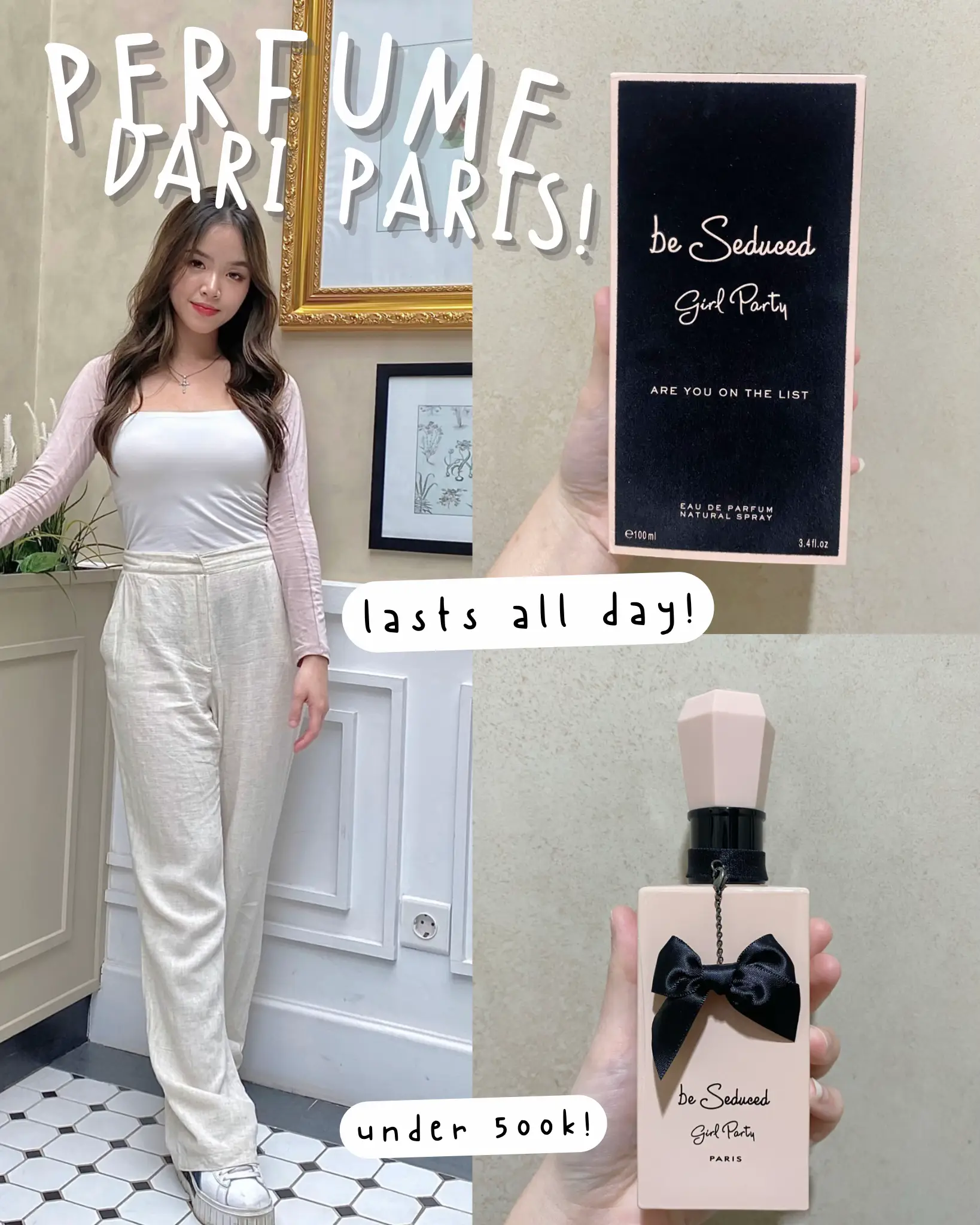 PARFUM PARIS BE SEDUCED GIRL PARTY | Gallery posted by tirza.pang | Lemon8