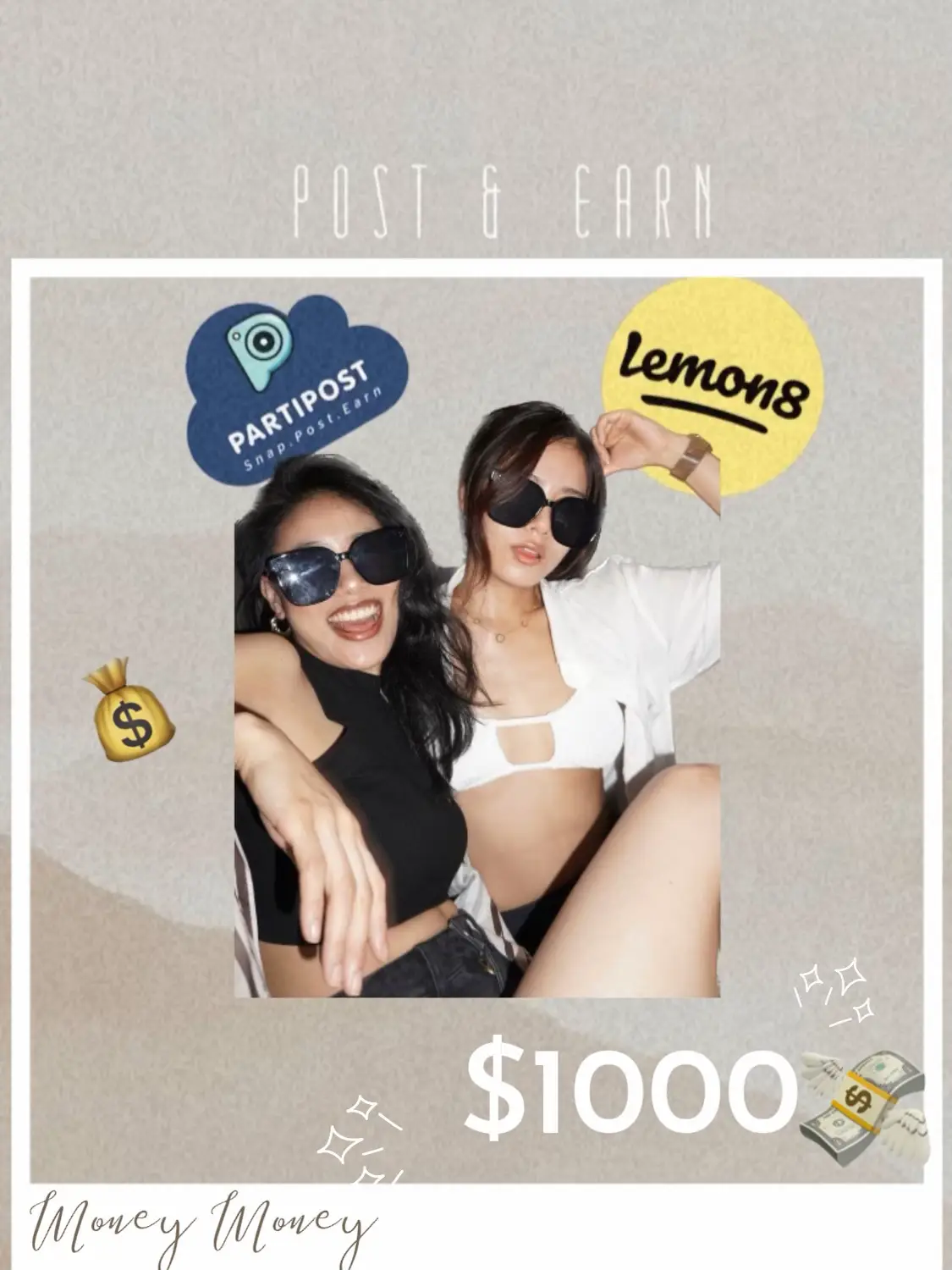 I earned $1000 💸/ no followers - just posting.'s images(0)