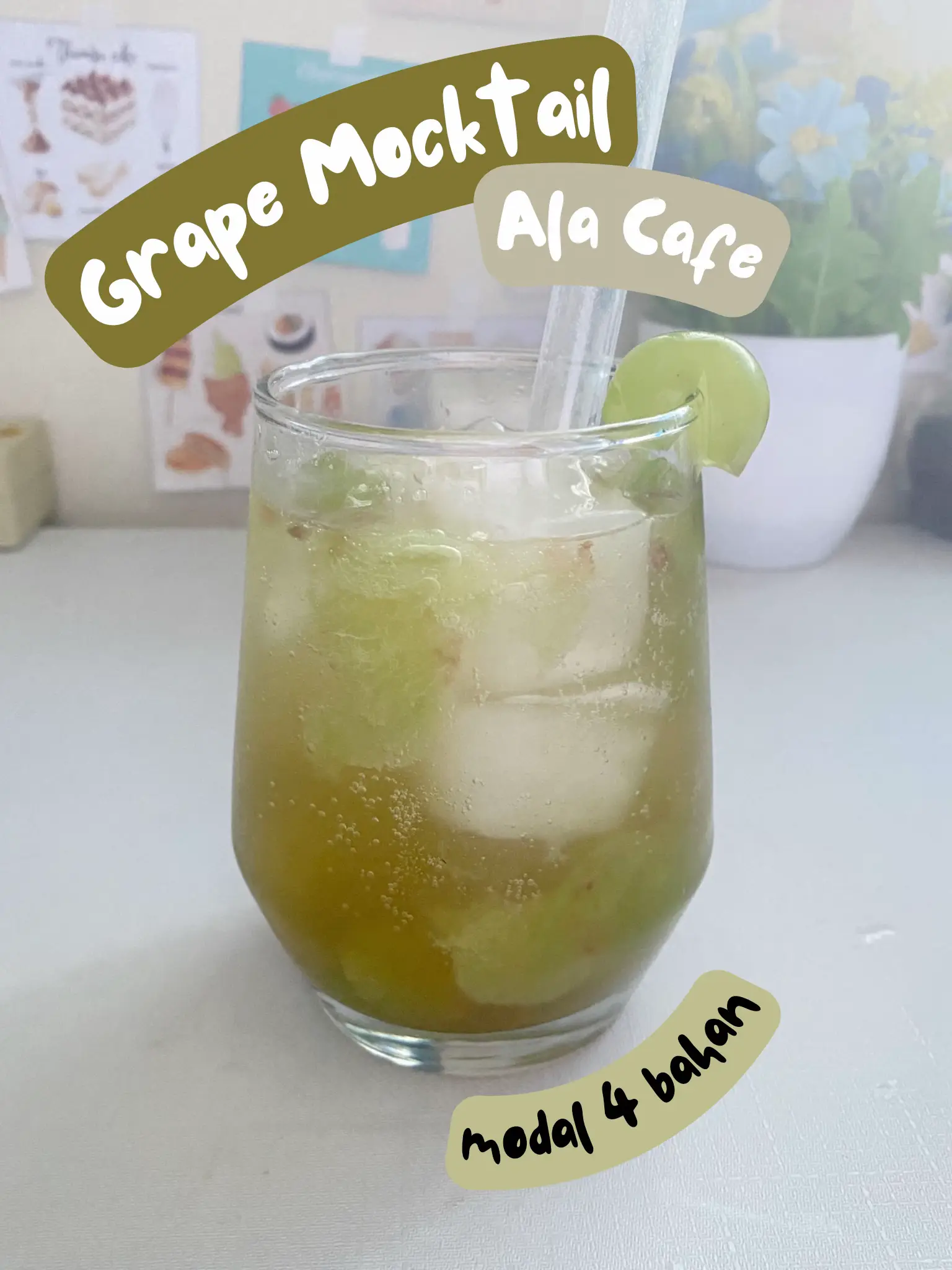 Grape Mocktail Modal 4 Bahan🥤🍇 | Video dipublikasikan oleh Dilla | Lemon8