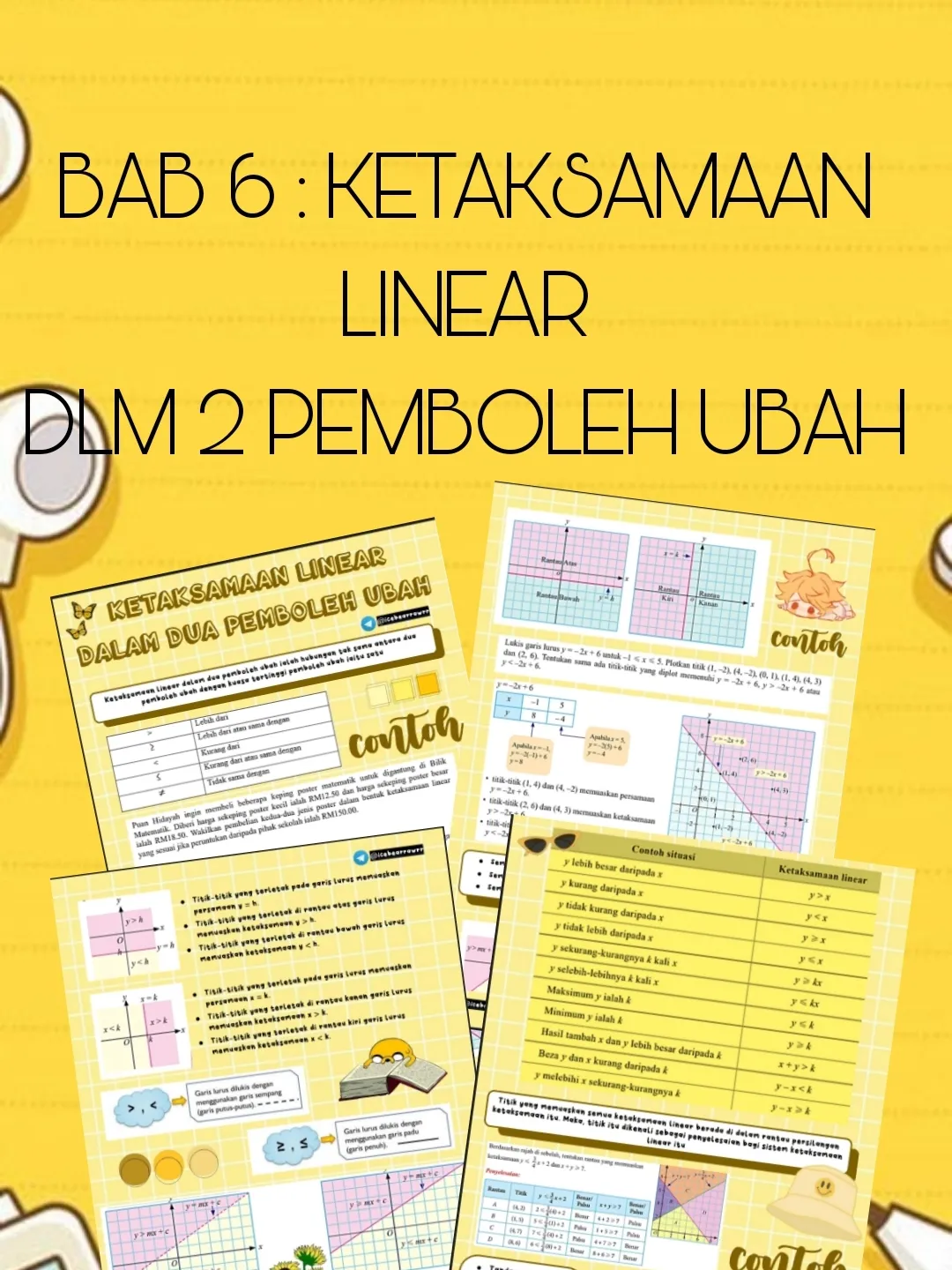 KETAKSAMAAN LINEAR DLM 2 PEMBOLEH UBAH | Galeri disiarkan oleh ...