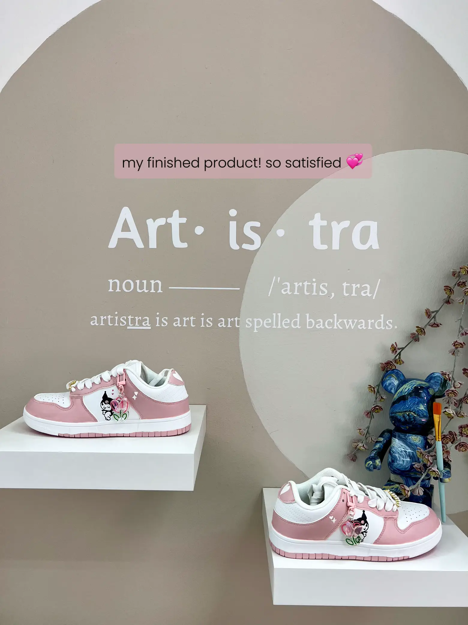 Diy hot sale shoe art