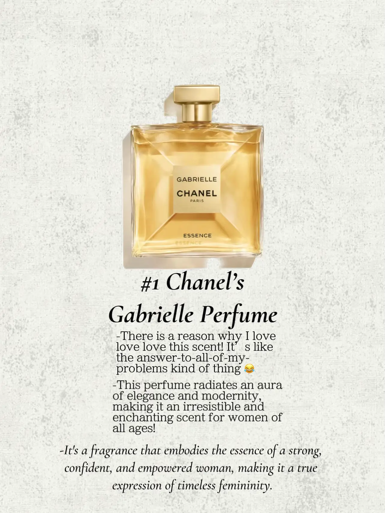 Chanel Gabrielle for Women Eau De Parfum Spray, 3.4 Ounce, 3.4