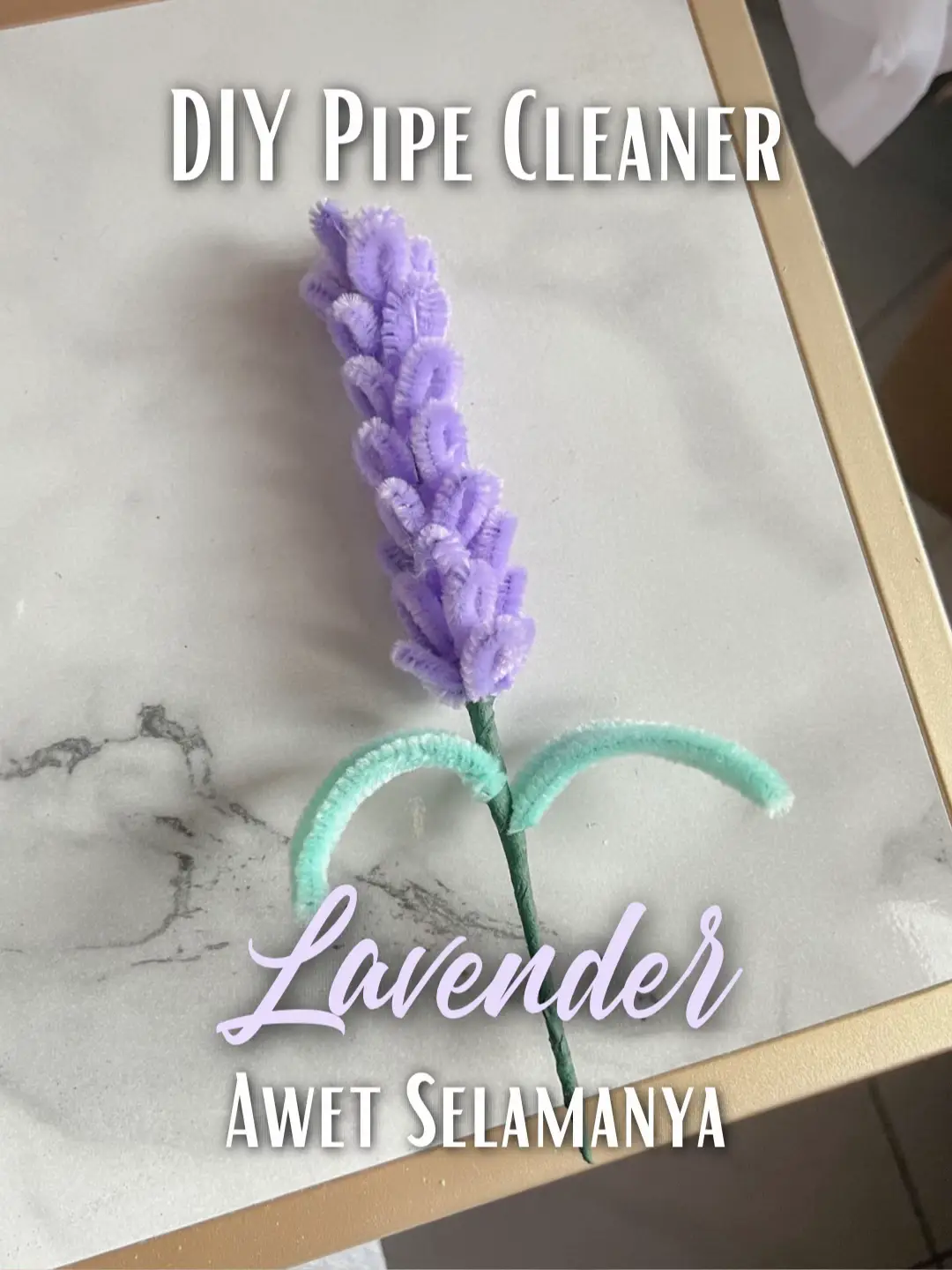 DIY Pipecleaner Lavender Flowers Tutorial