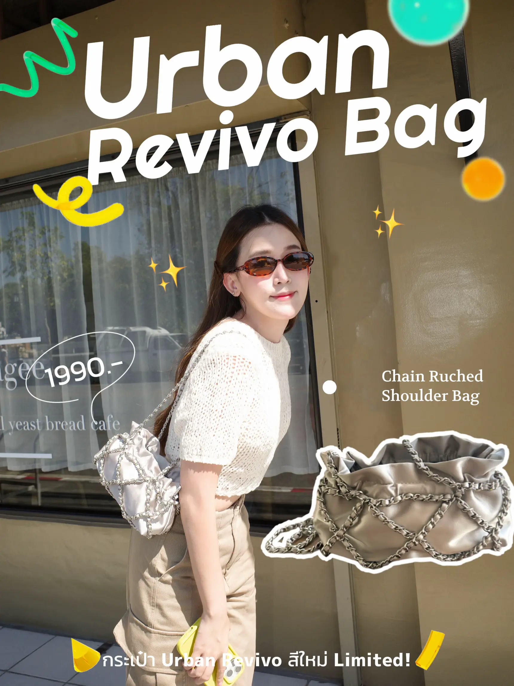 Chain cheap ruched bag