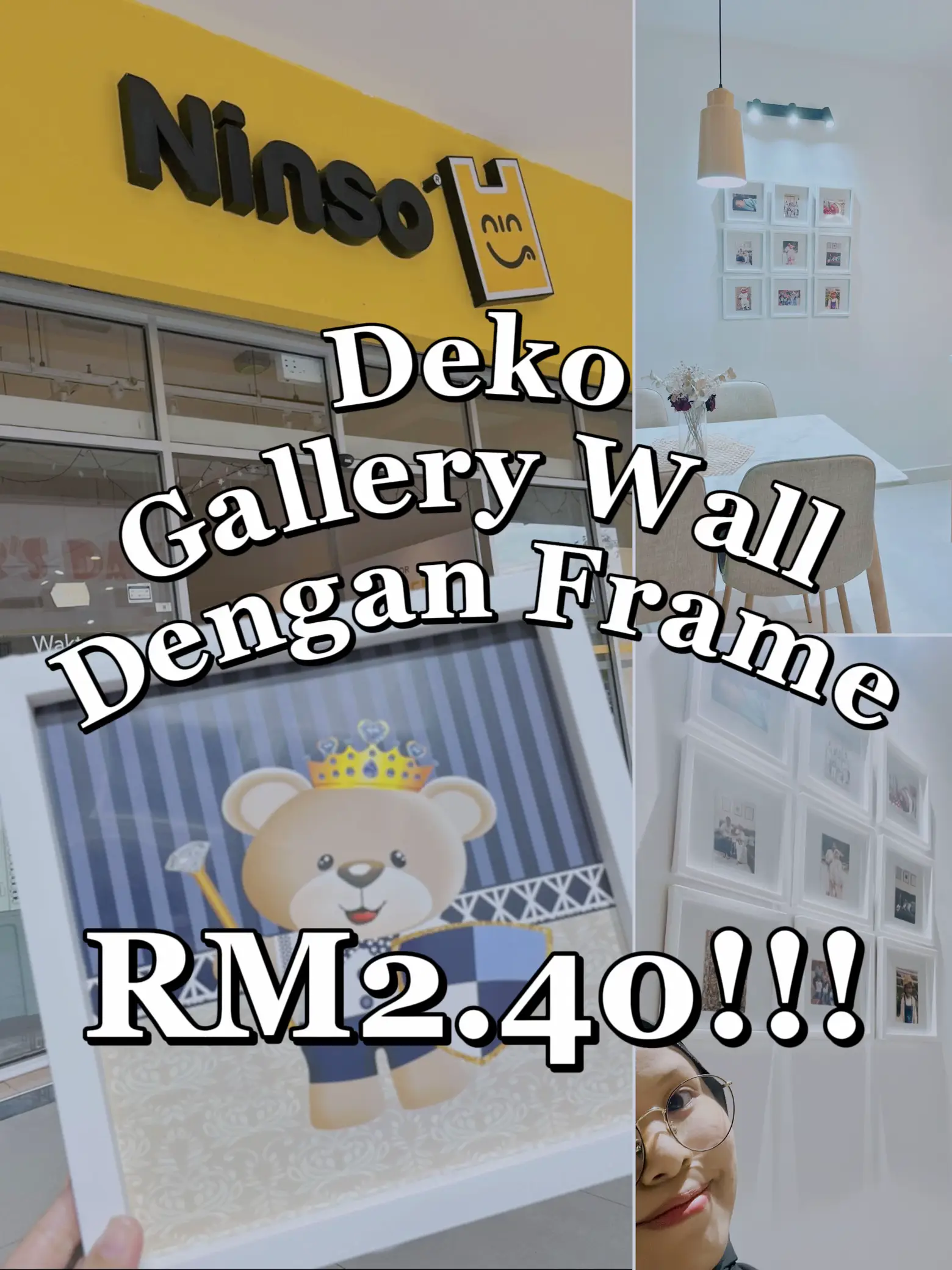 Frame MURAH RM2.40 Nampak MAHAL Di NINSO 😍 | Fateha Mustazaが投稿