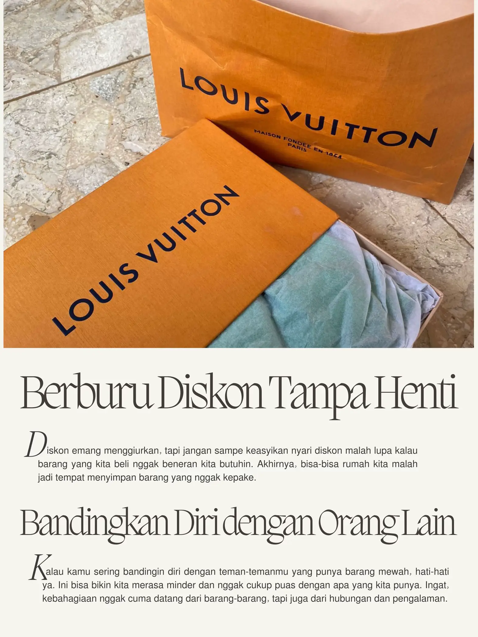 Things That Matter: Louis Vuitton receipt