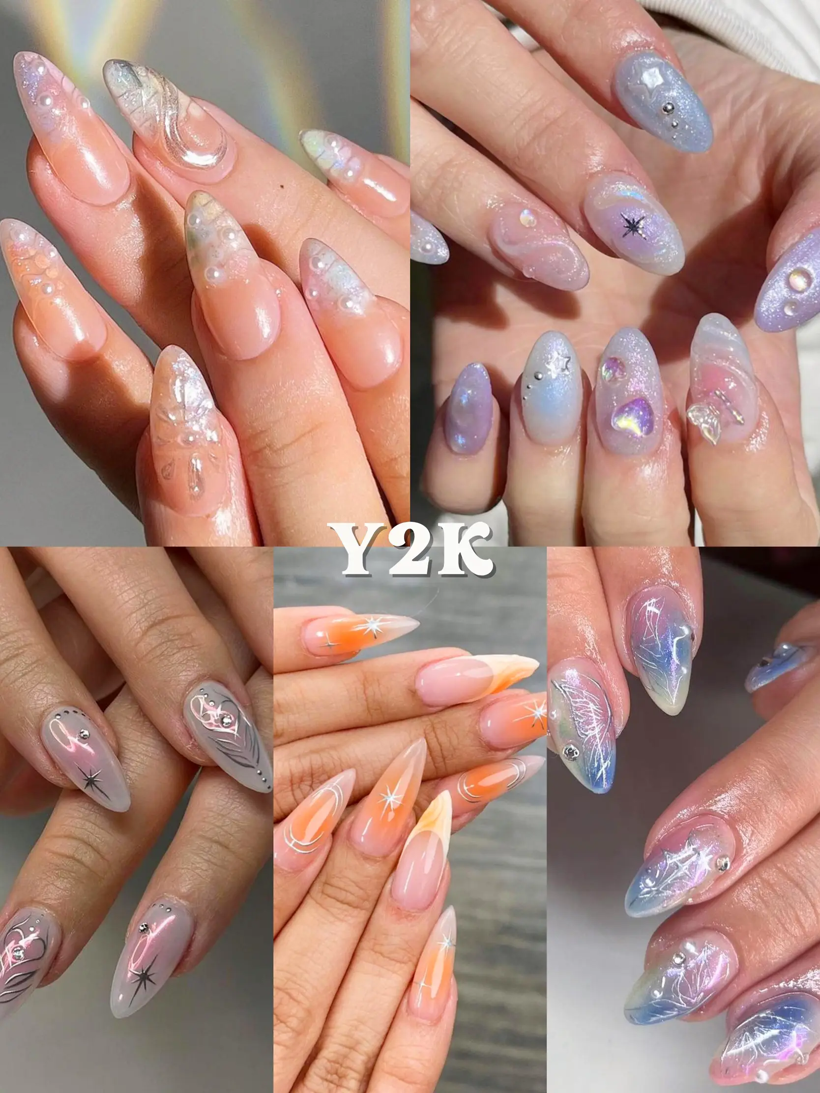 Pink aura nails, airbrush nails, press on nails, trendy nails, luxury  nails, square nails, black nails, ignails