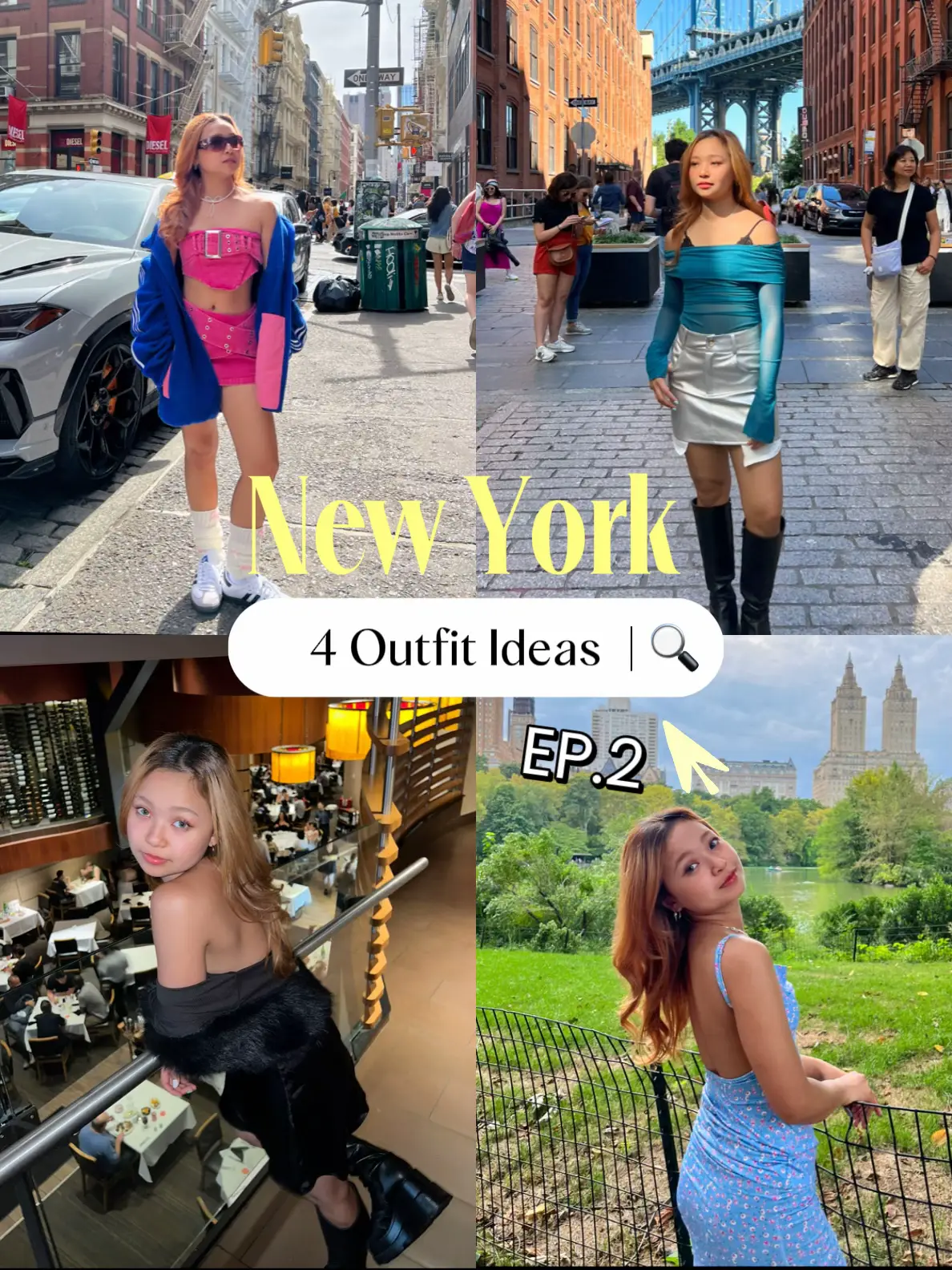 4 New York Outfit IDEAS | สไตล์สวยเก๋ 🗽🇺🇸 | แกลเลอรีที่โพสต์โดย isfaai ...