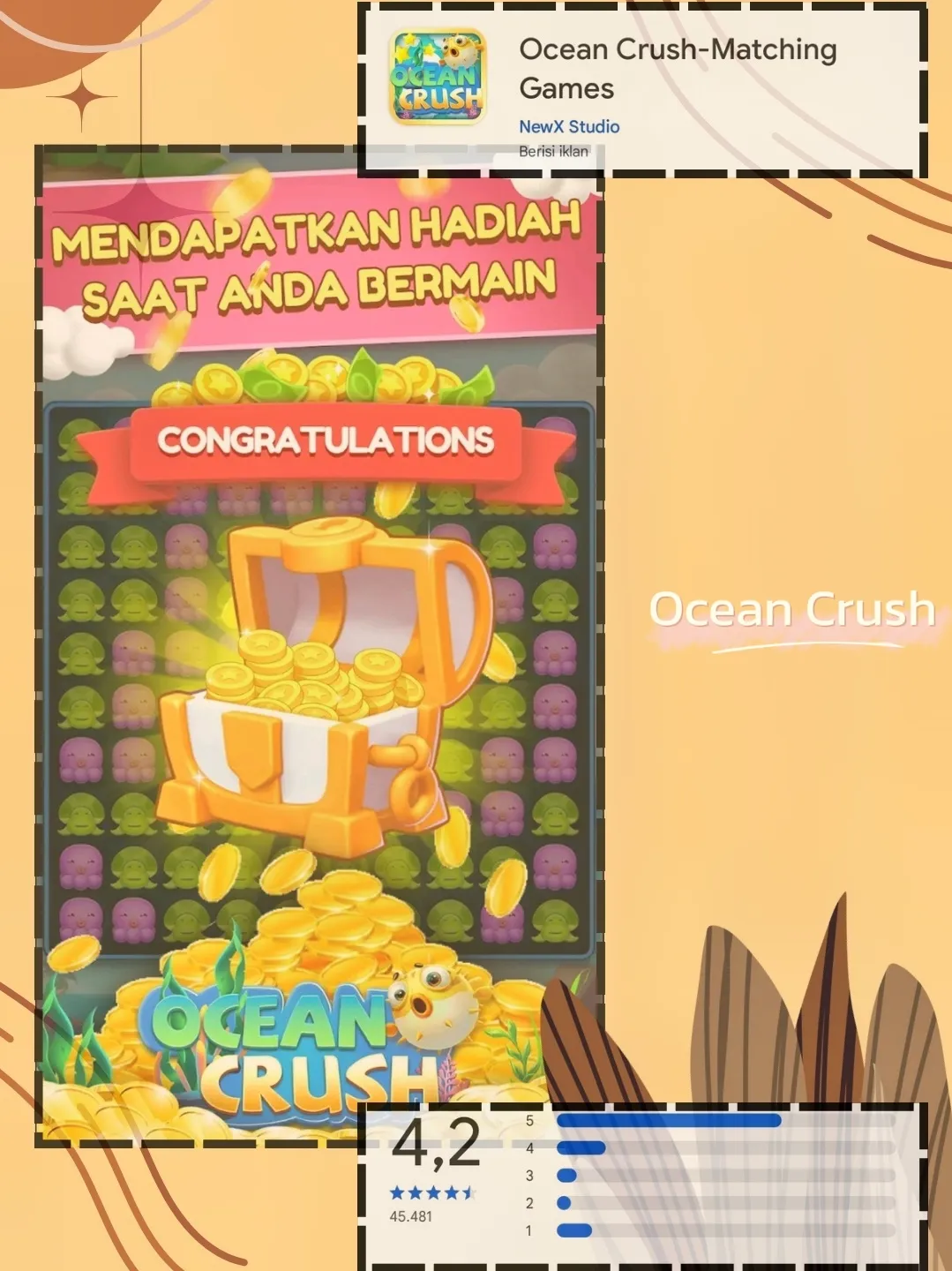 Review Game Ocean Crush - Pencarian Lemon8