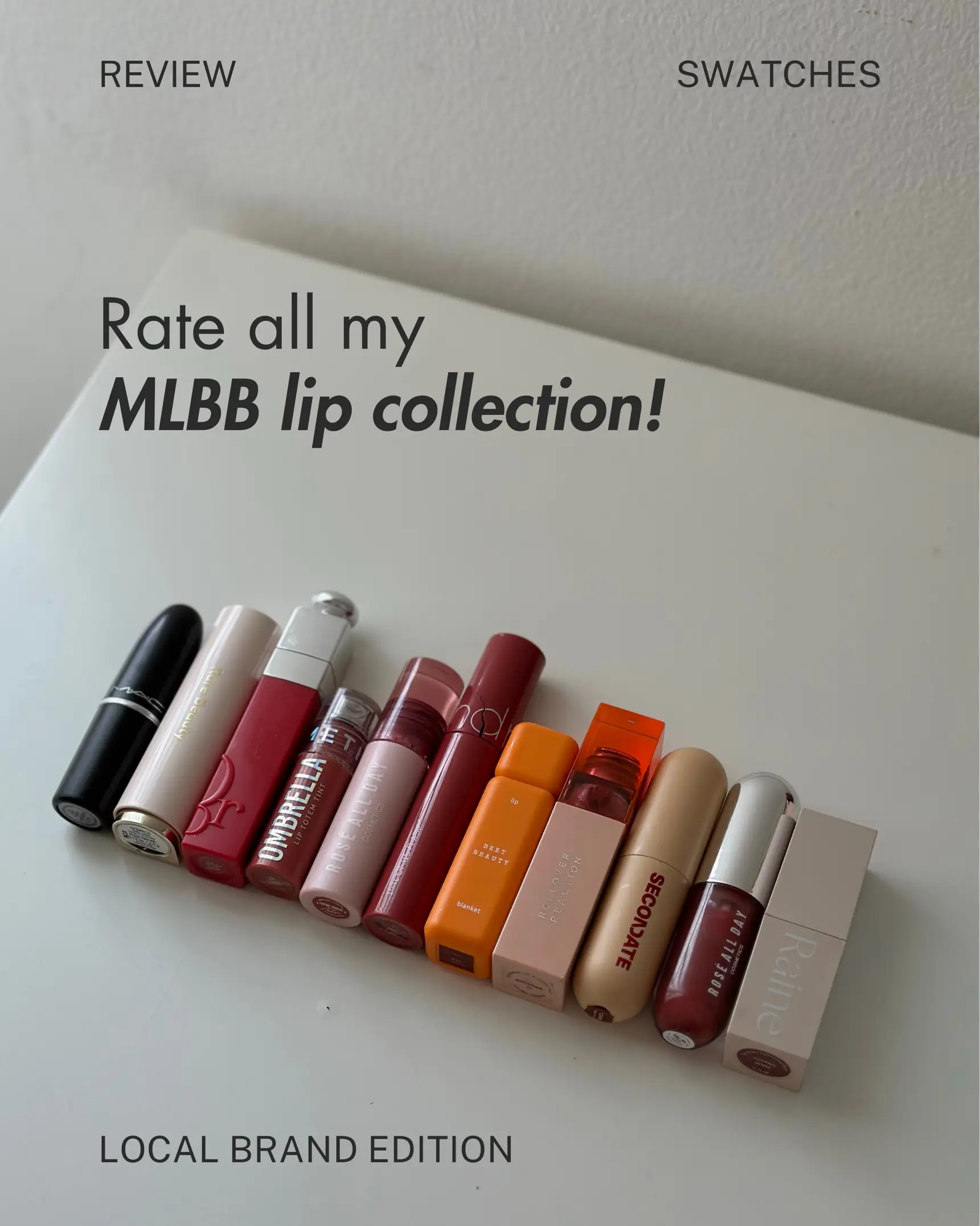 REVIEW & SWATCHES MY MLBB LIP COLLECTION 🍃🌸