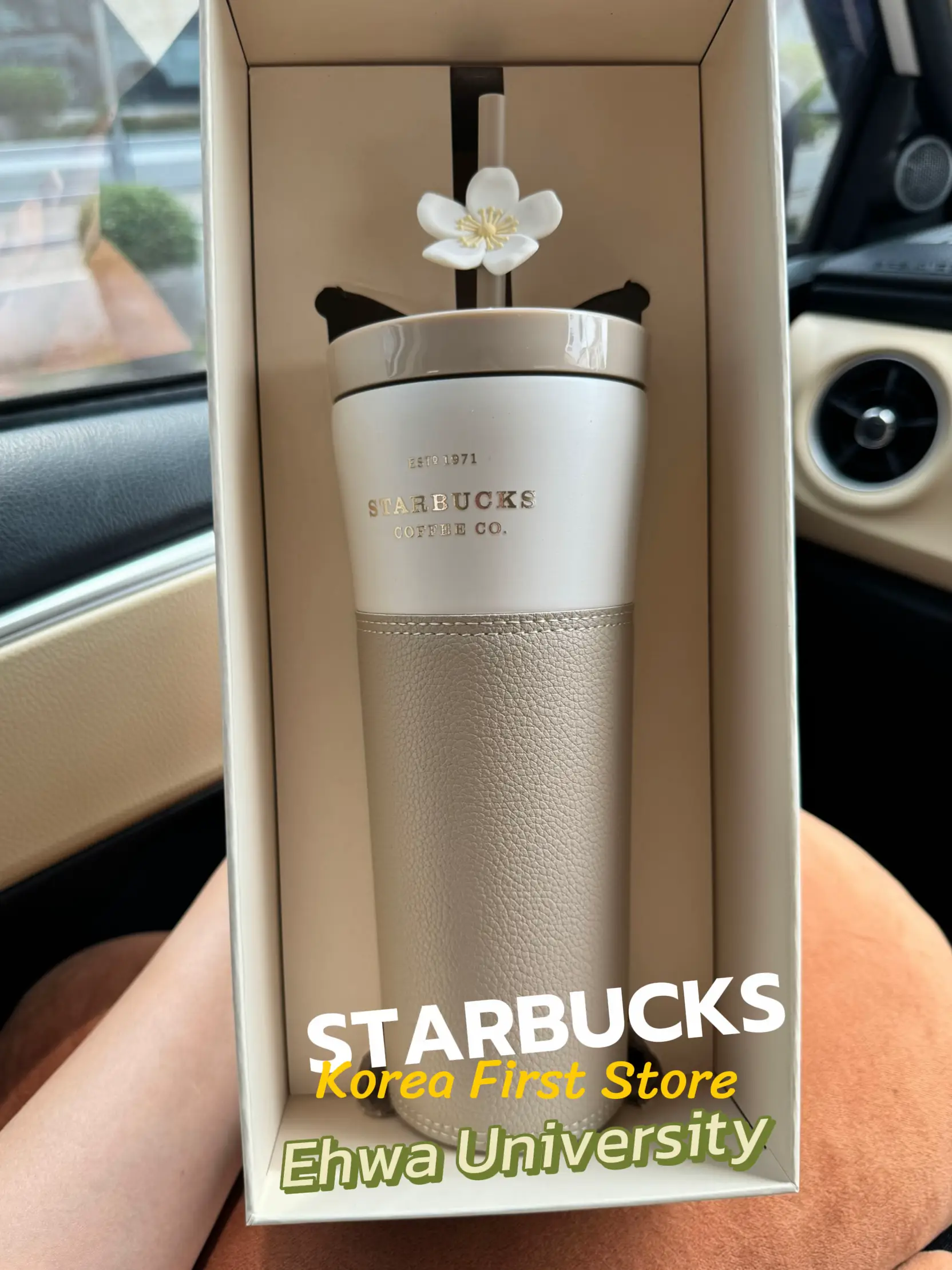 very fancy gold Swarovski Starbucks travel mug