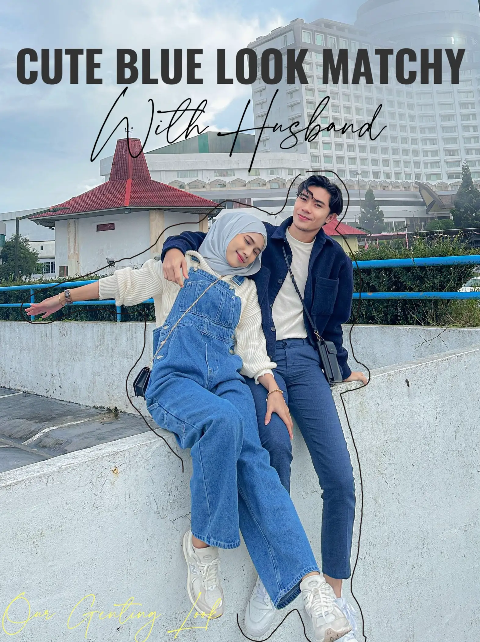 Blue Matchy Outfit With Hubby Couple Outfit Galeri disiarkan