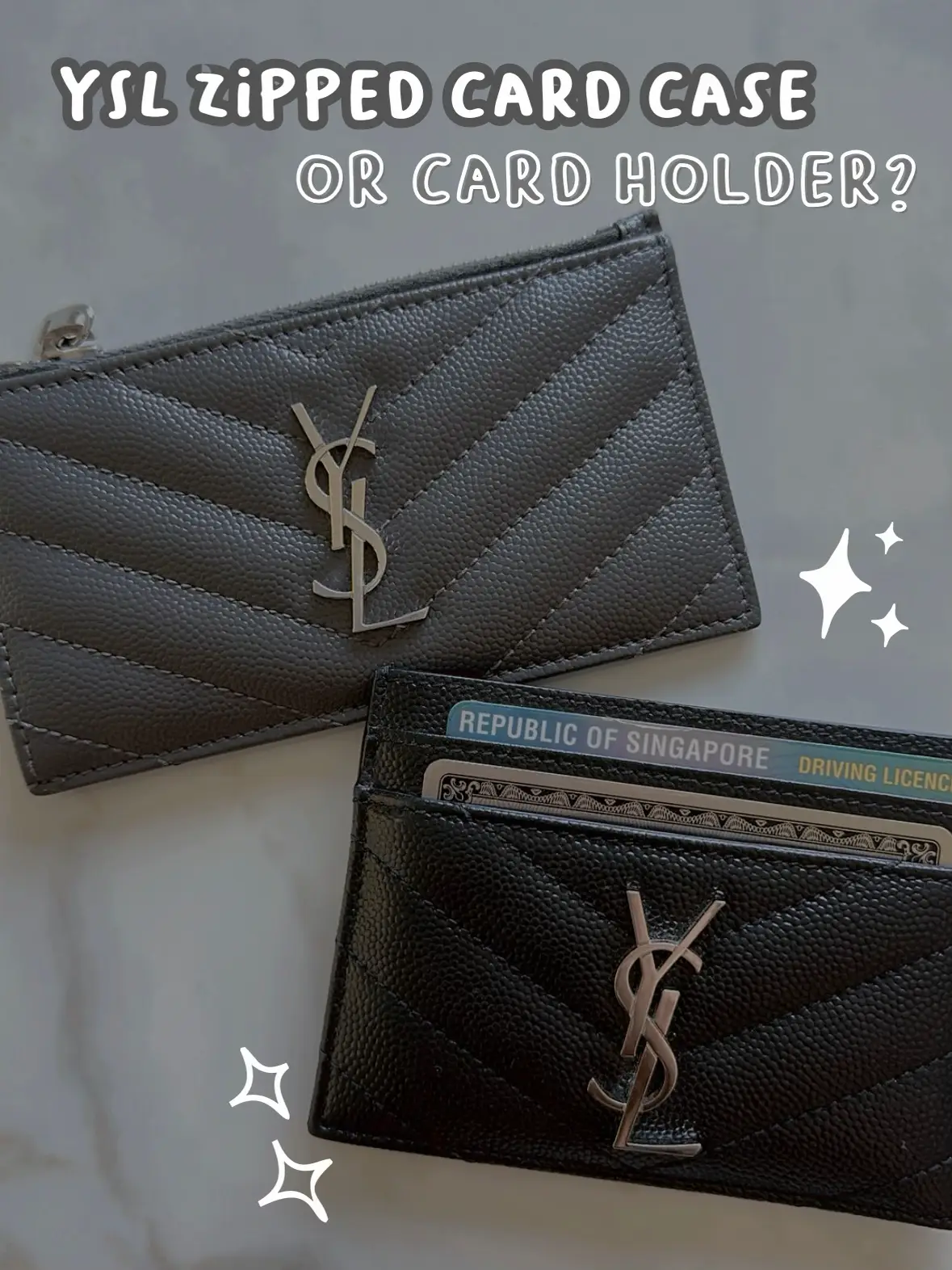 YSL Zippered Card Case, Unboxing & Review