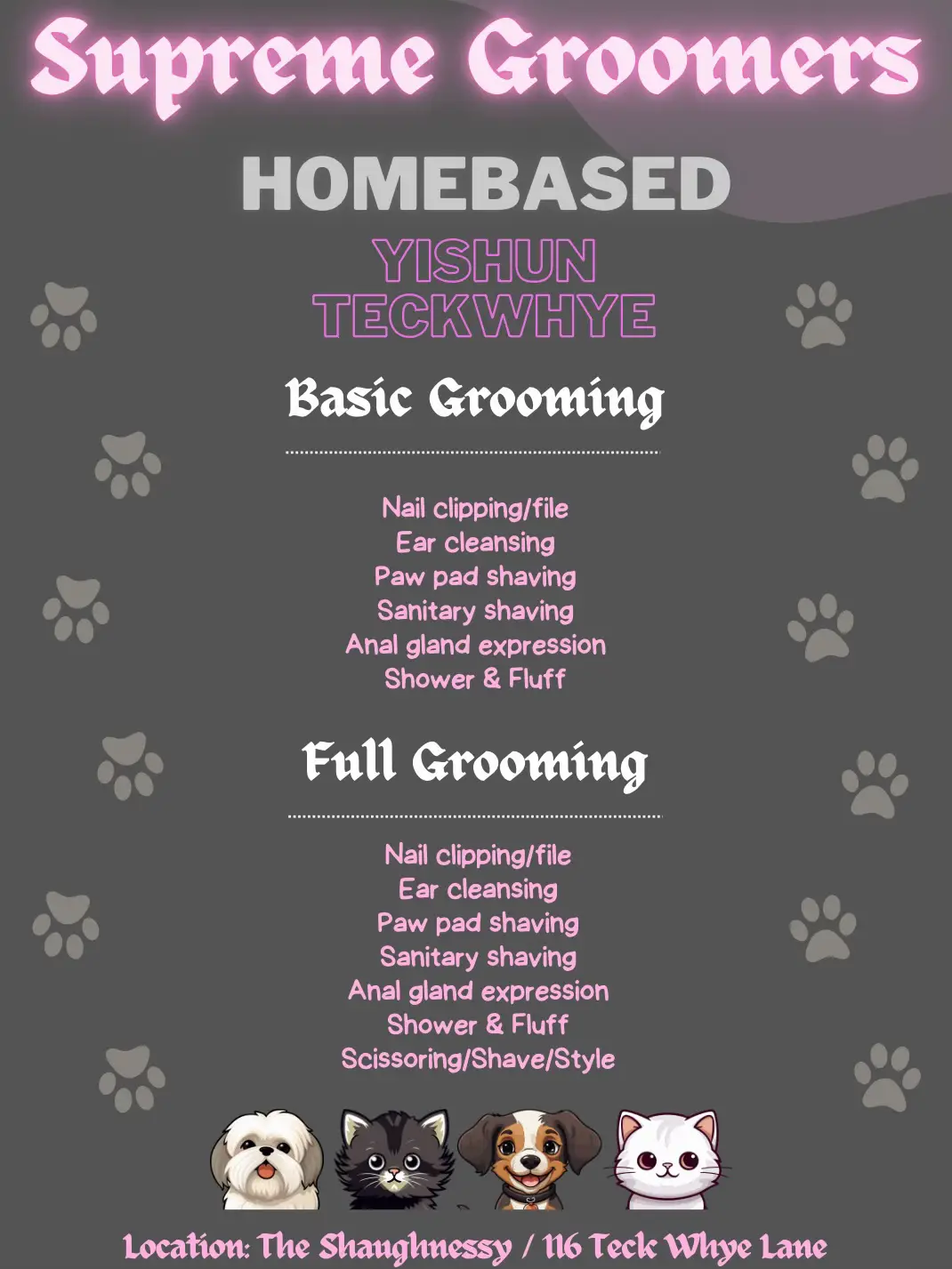 Pet Grooming in Teck Whye and Yishun Gallery posted by Supremegroomers Lemon8