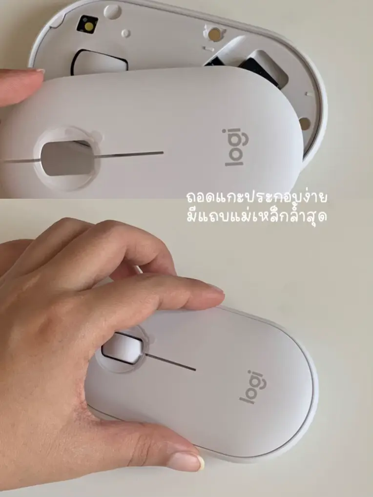 รีวิว Logitech Pebble m350 🖱️🖥️ เมาส์บลูทูธสำหรับสายมินิมอล | แกลเลอรี ...