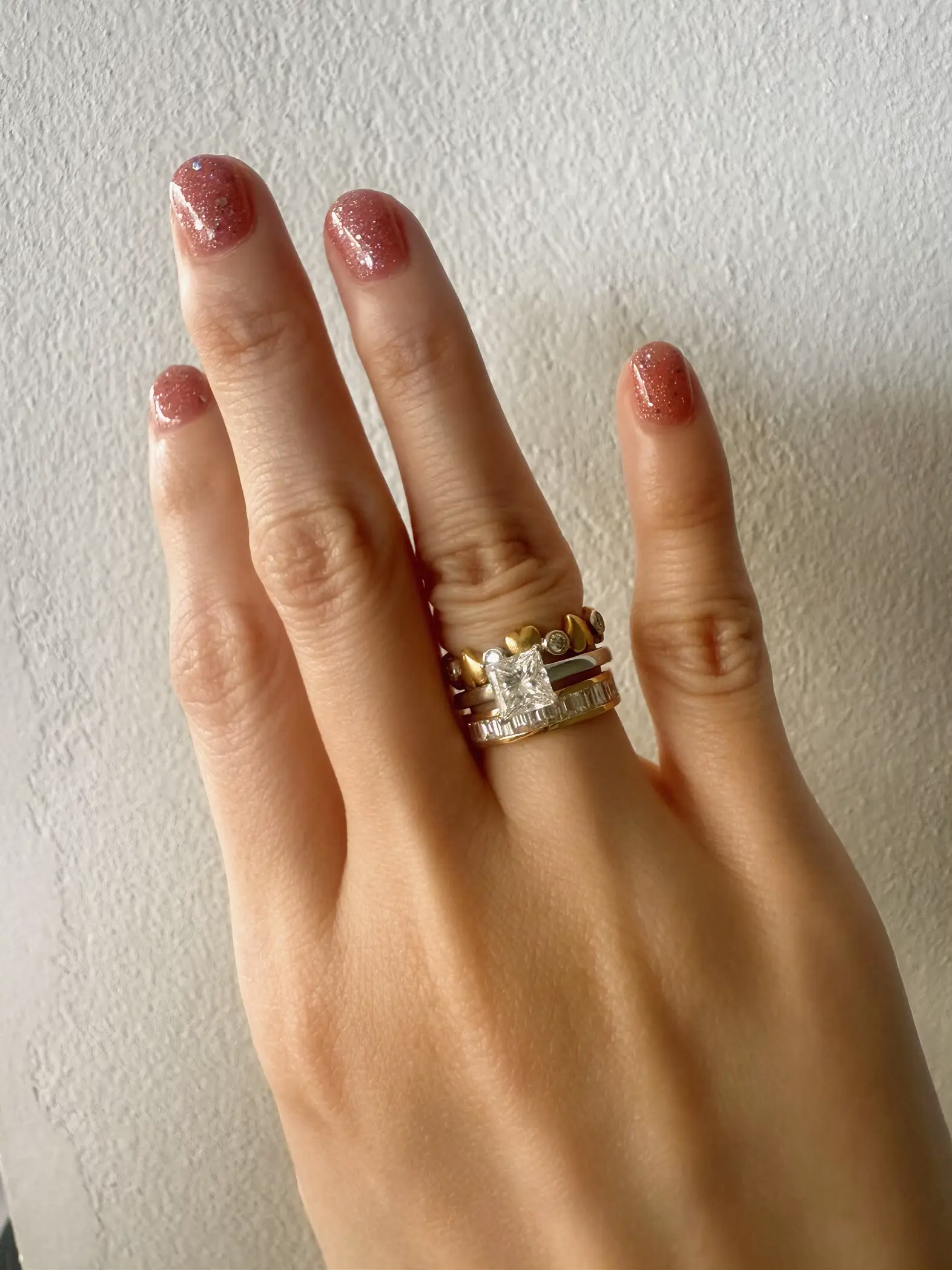 ダイヤモンドリング❣️20号❣️18K 着画有り