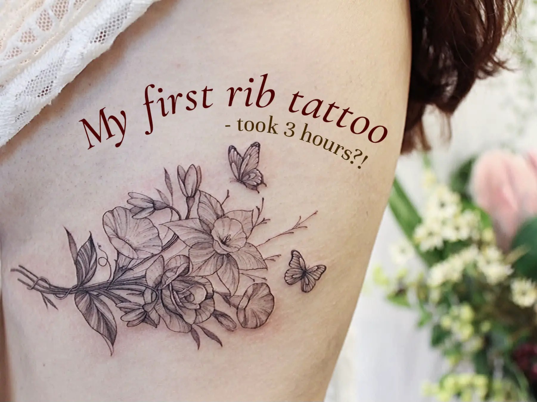 My first rib tattoo | did I cry? 😭 | Gallery posted by PENNY ☄️ | Lemon8