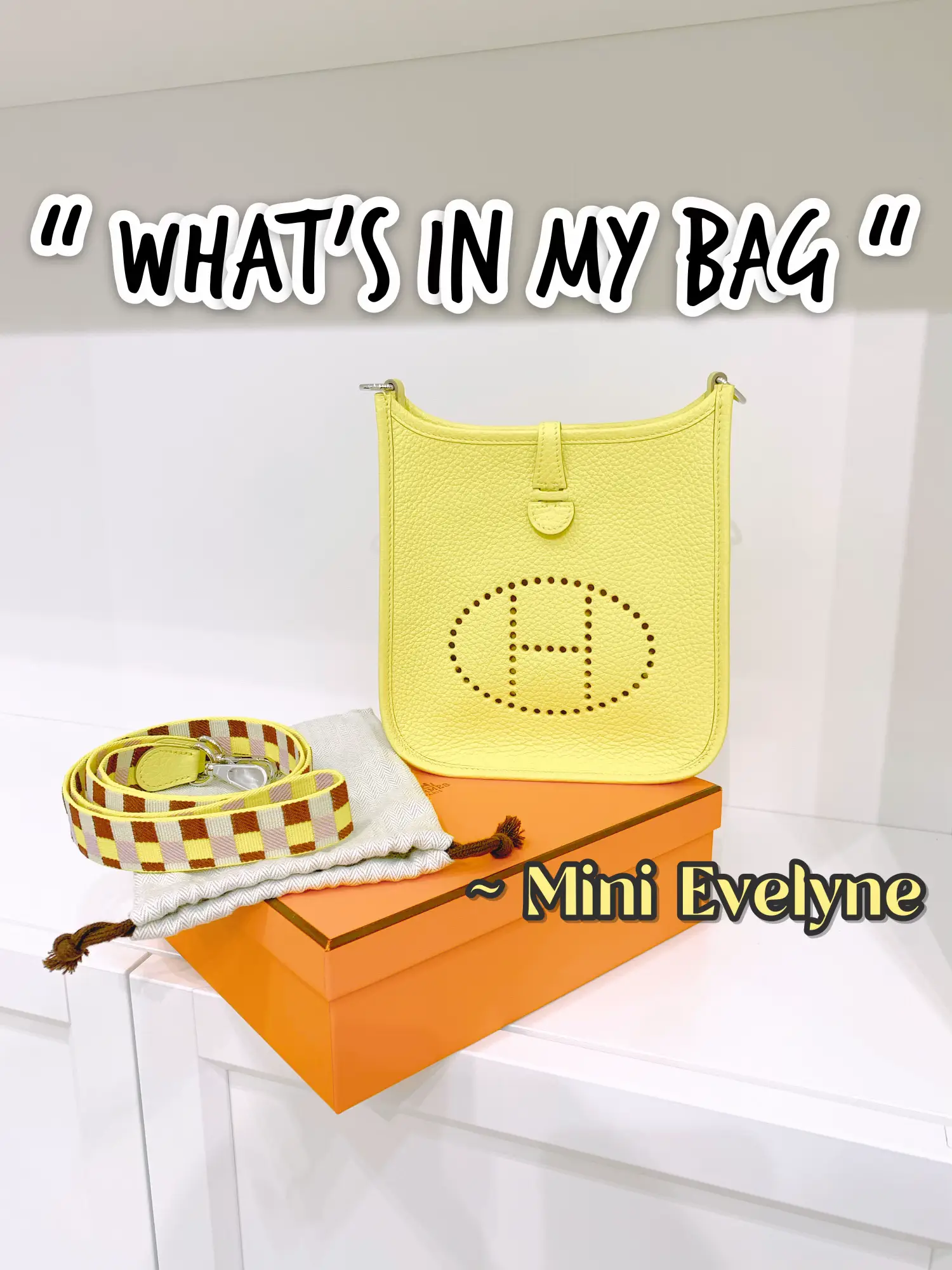 Hermes Evelyne- What's In My Bag 