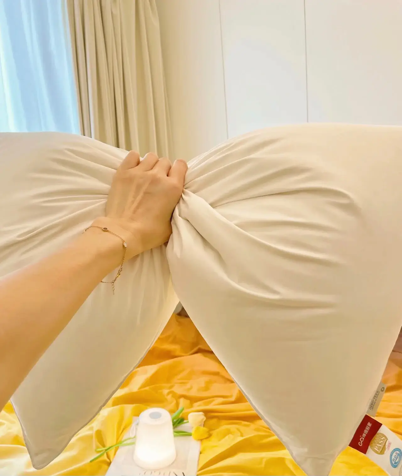 非常に黄色い色調の寝室を飾るというアイデア。? | อลิซซ~が投稿した 