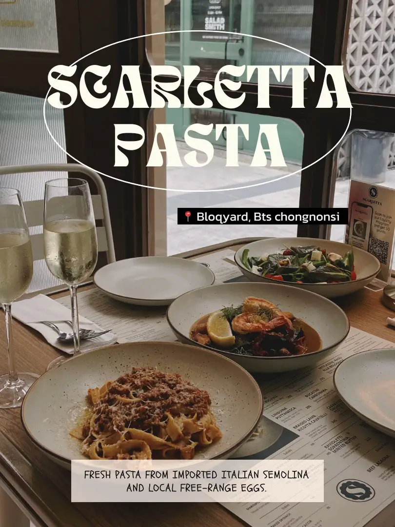 🍝 Scarletta Pasta bar-Pasta เส้นสด รสชาติที่มีดีเกินราคา🌟 | แกลเลอรีที่ ...