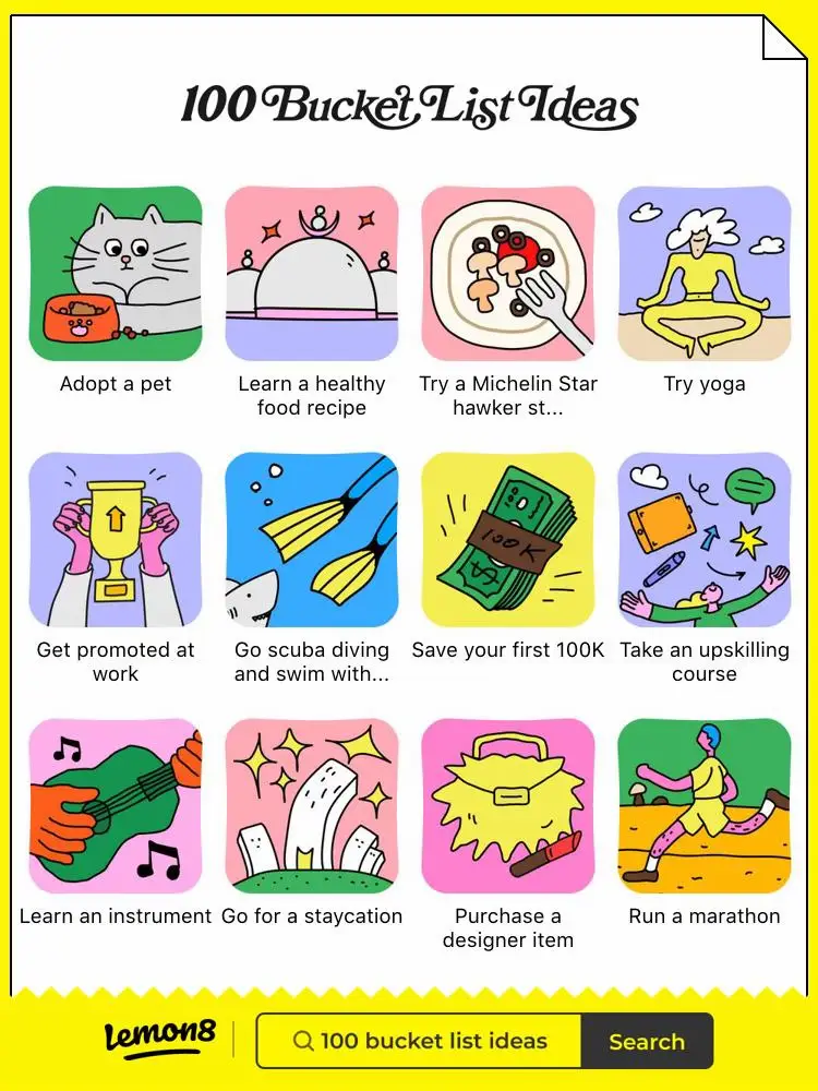 Check out 100 Bucket List Ideas! | Gallery posted by jojo | Lemon8
