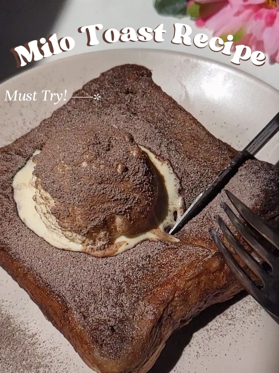 Easy snack recipe Milo Toast! Gallery posted by Suzu Homecafe🧸 Lemon8