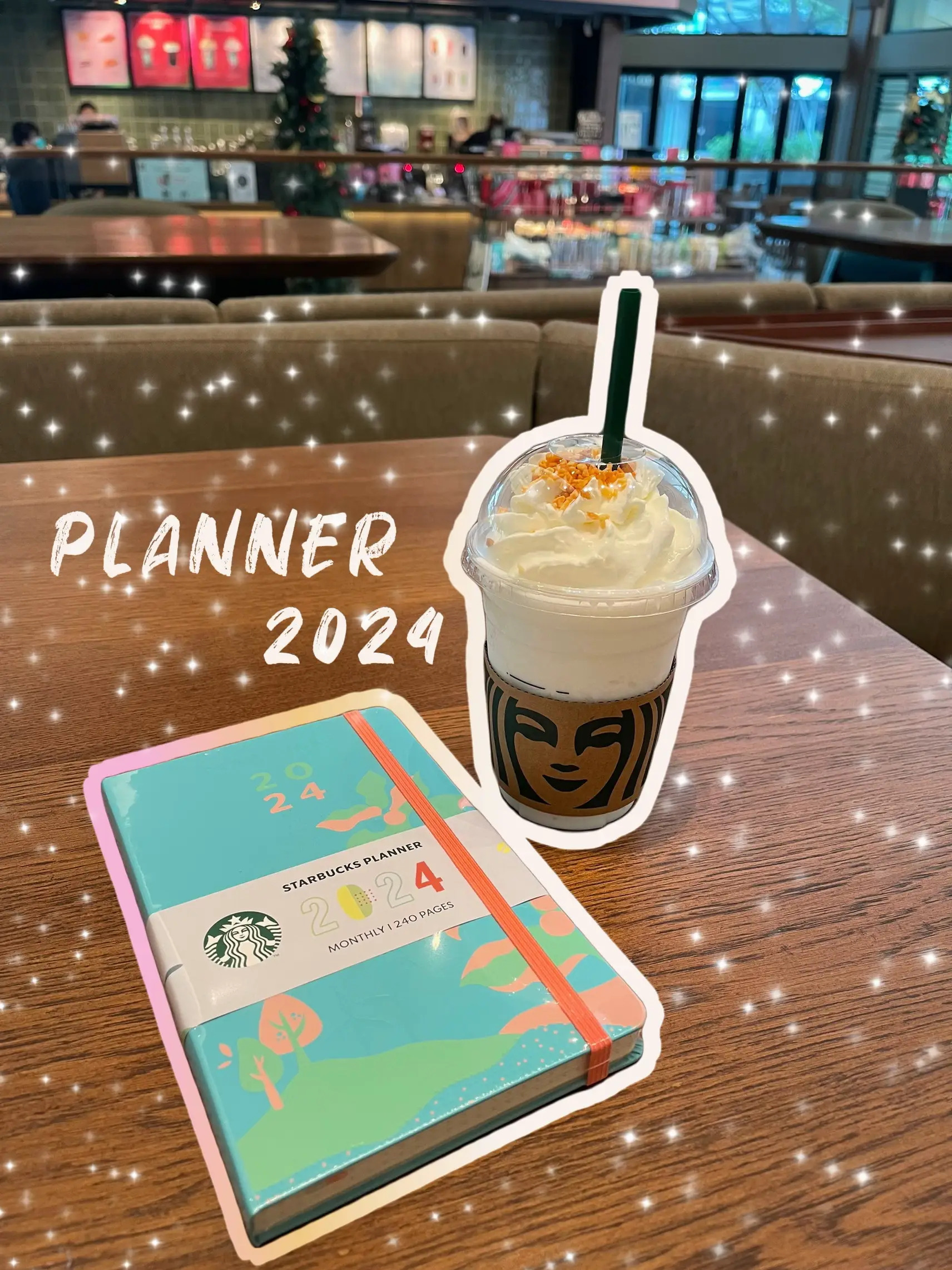 STARBUCKS PLANNER 2024 แกลเลอรีที่โพสต์โดย Kwang Pandarin Lemon8