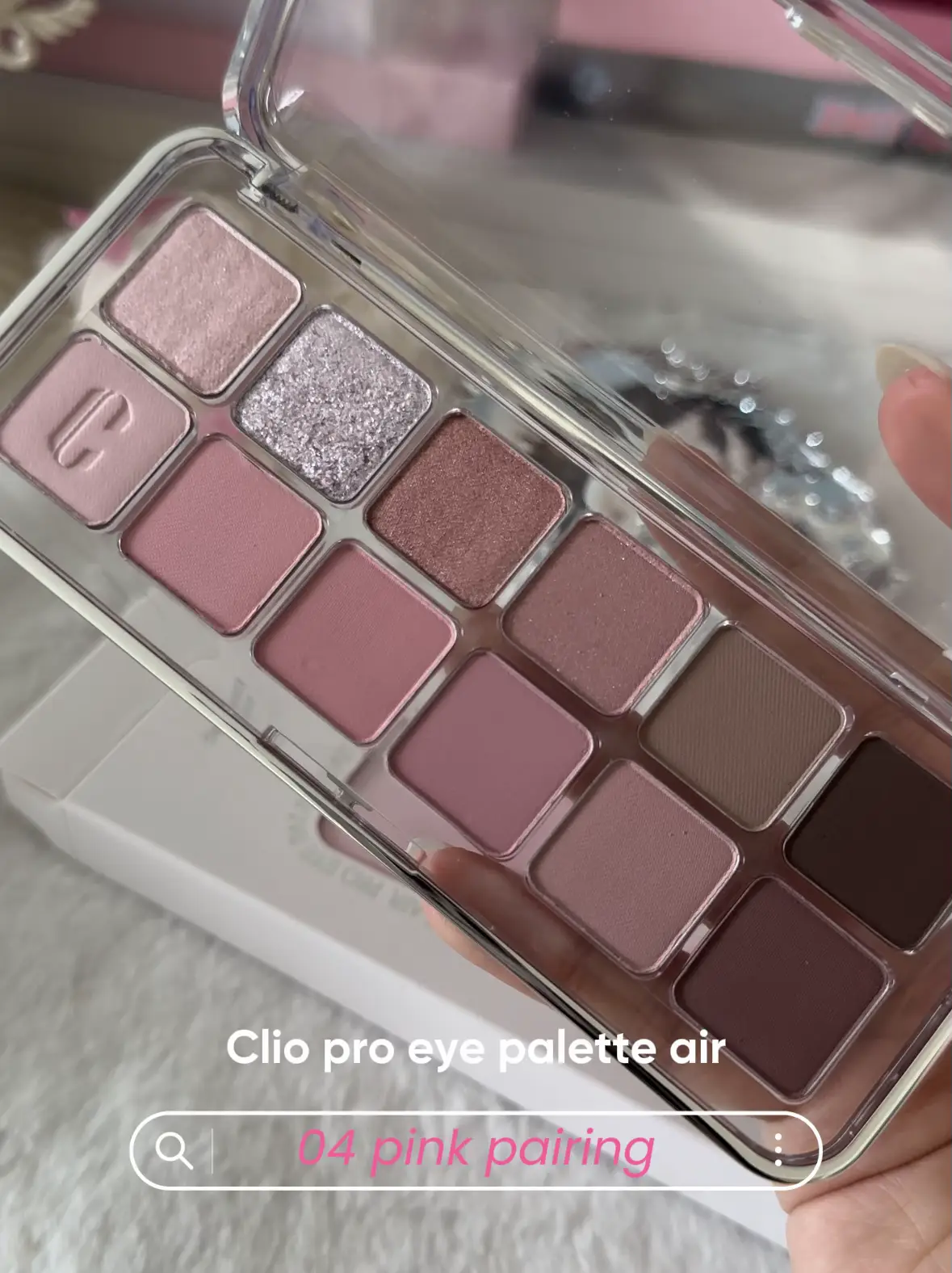 Clio pro eye palette air 04 pink pairing🤍 แกลเลอรีที่โพสต์โดย Imnotnengnengg Lemon8
